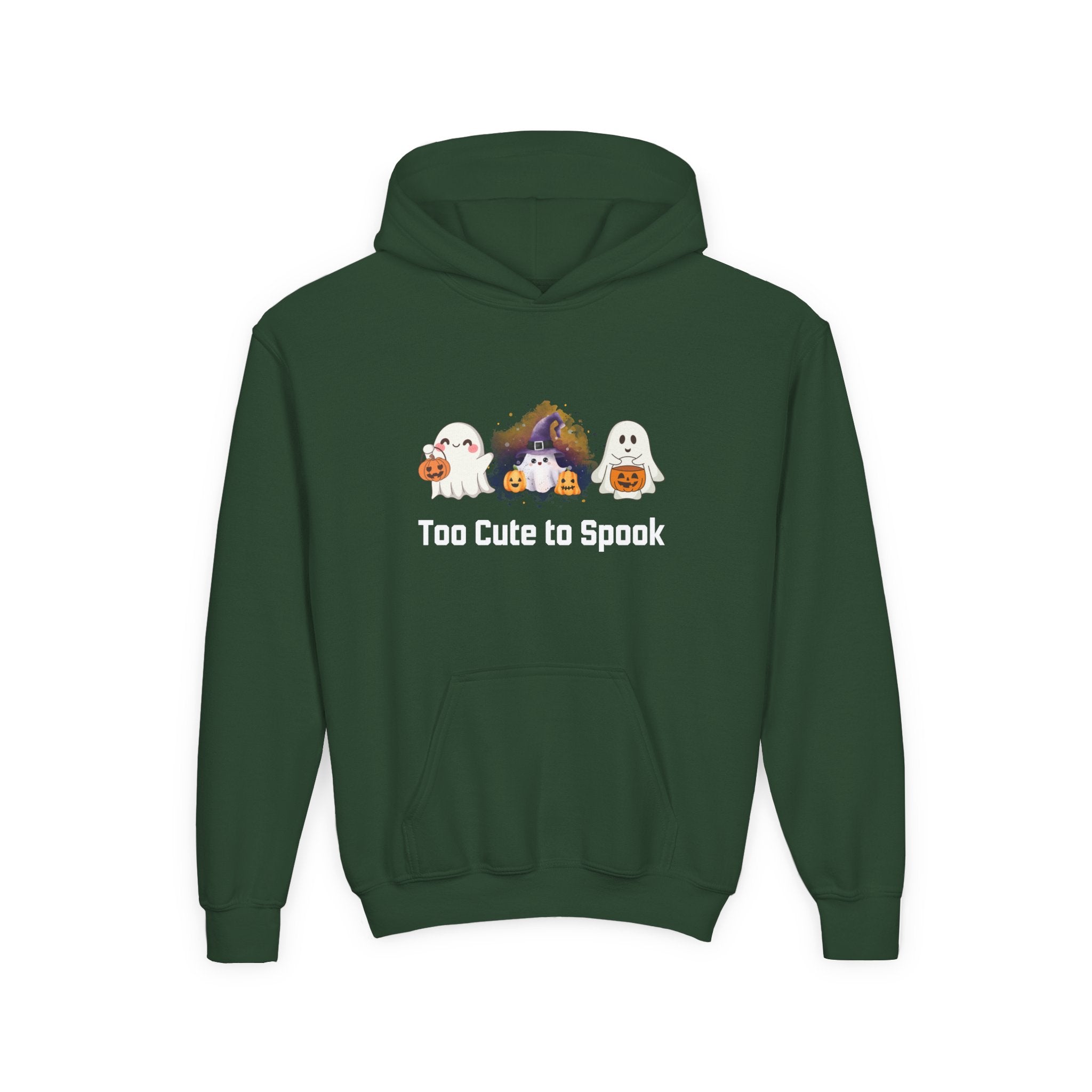 Kids Hoodie - Too Cute to Spook Halloween Design