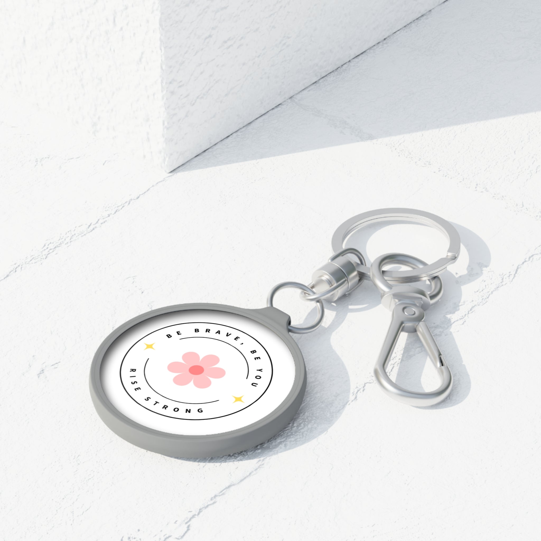 Inspirational Keyring Tag - Be Brave, Be You - Rise Strong