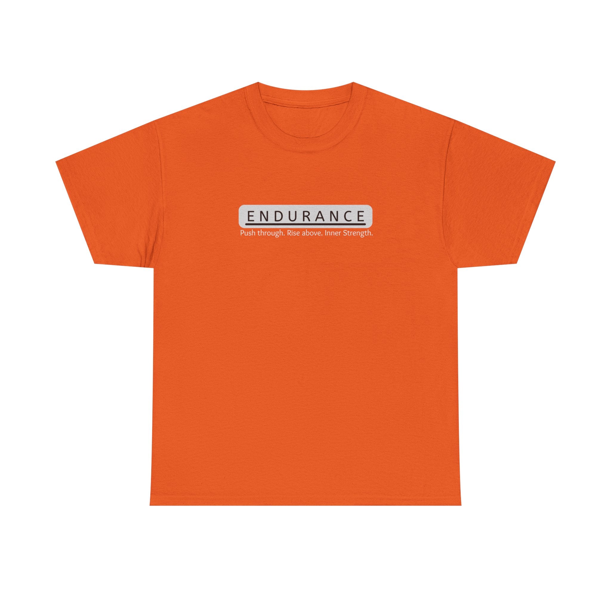 Inspirational Unisex Heavy Cotton Tee - 'Endurance' Motivational Shirt