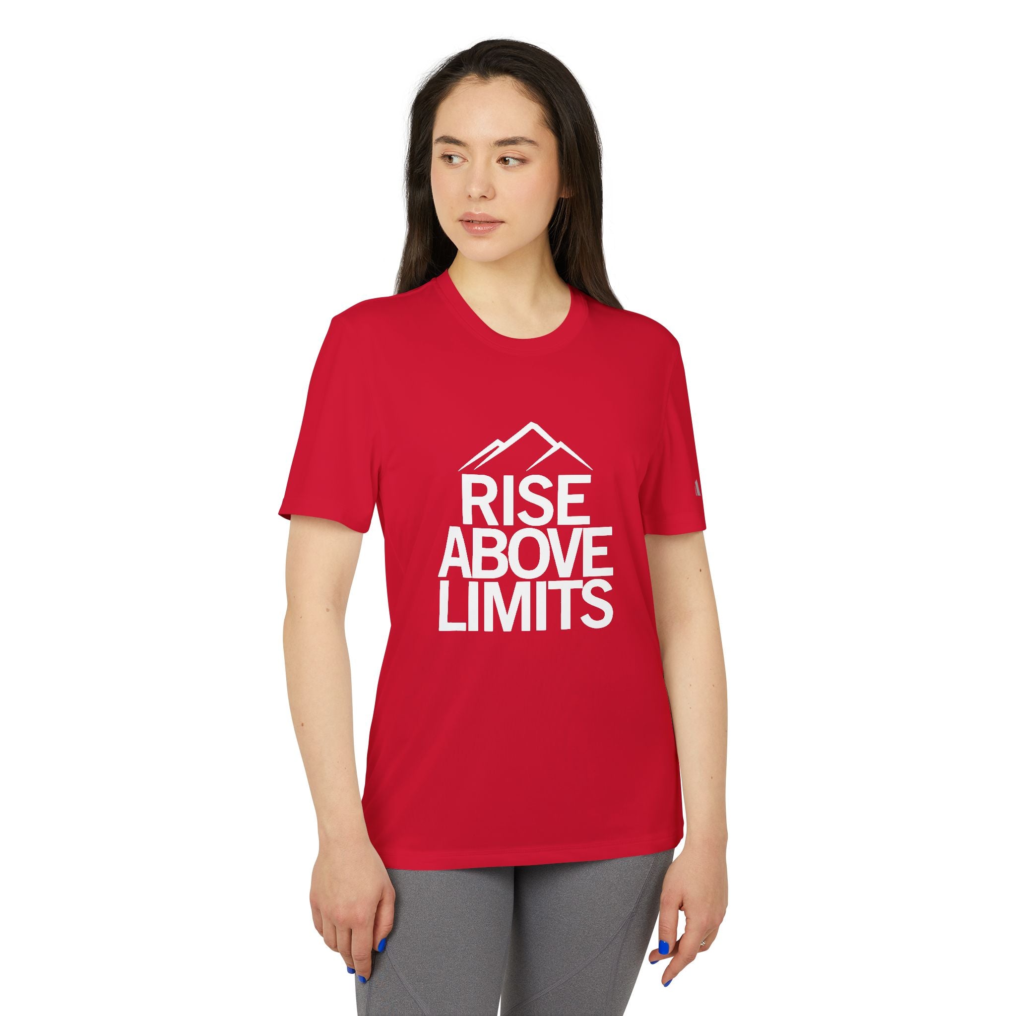 Unisex Sport T-shirt, Rise Above Limits Tee, Athletic Apparel, Fitness Gear, Workout Shirt, Motivational Clothing, Gift for Athletes
