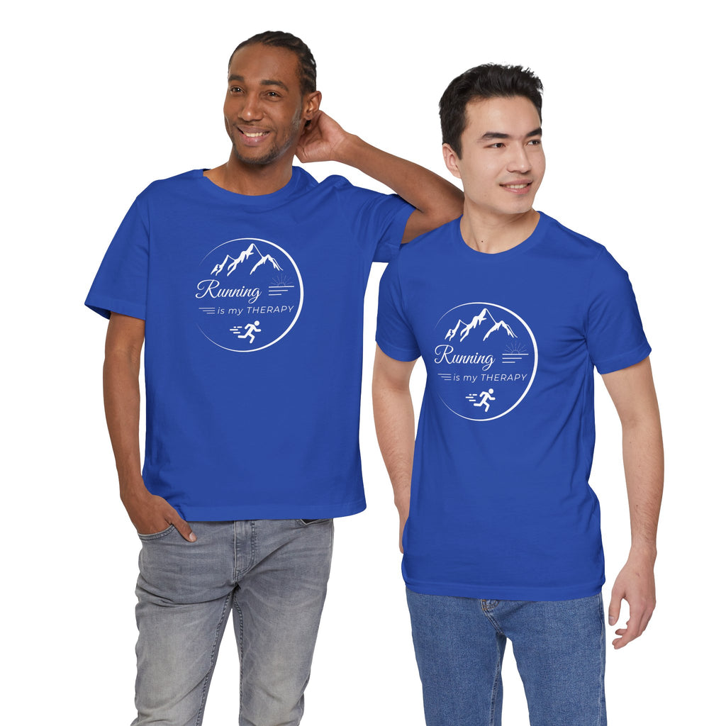 Running is My Therapy Unisex Jersey Tee - Perfect Gift for Runners