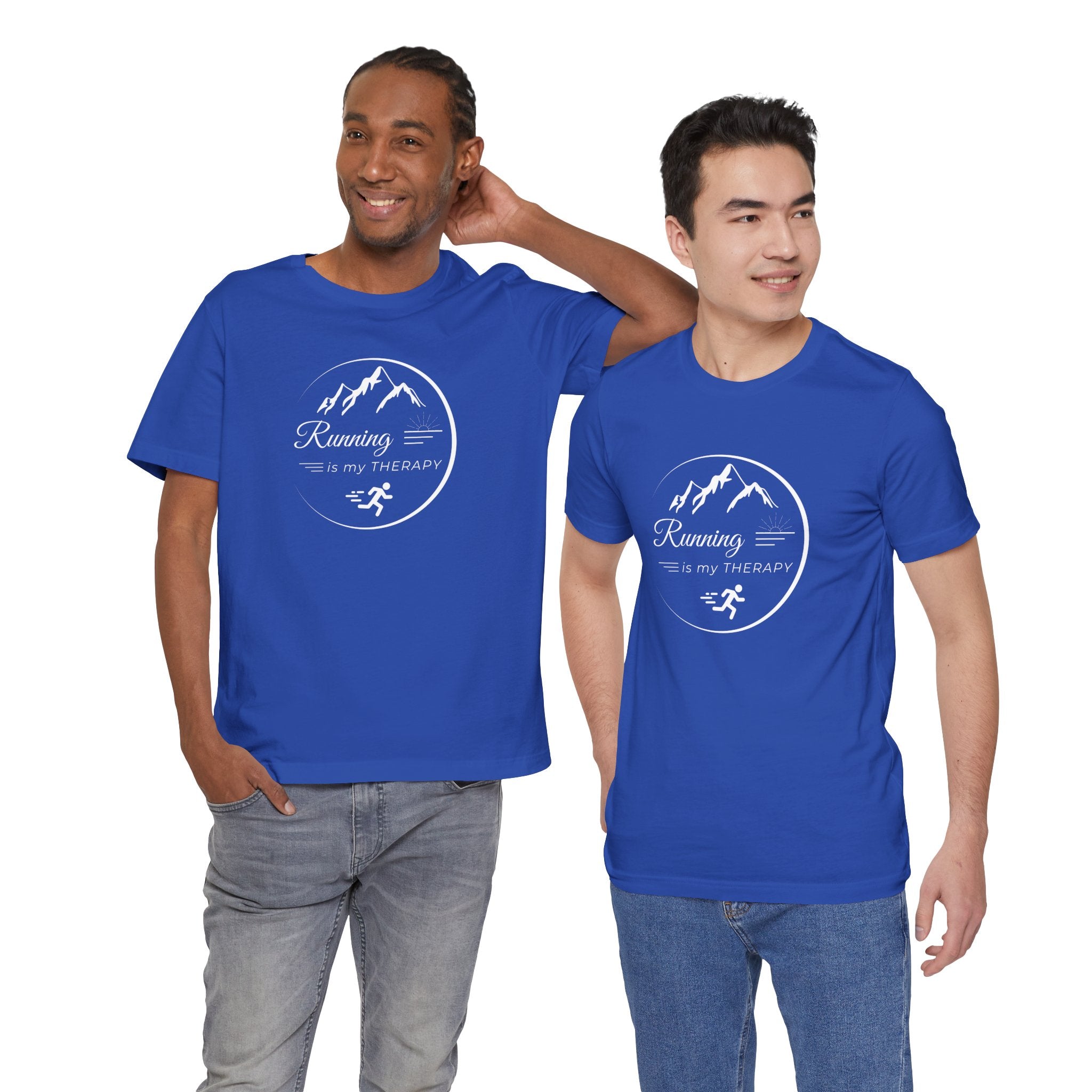 Running is My Therapy Unisex Jersey Tee - Perfect Gift for Runners