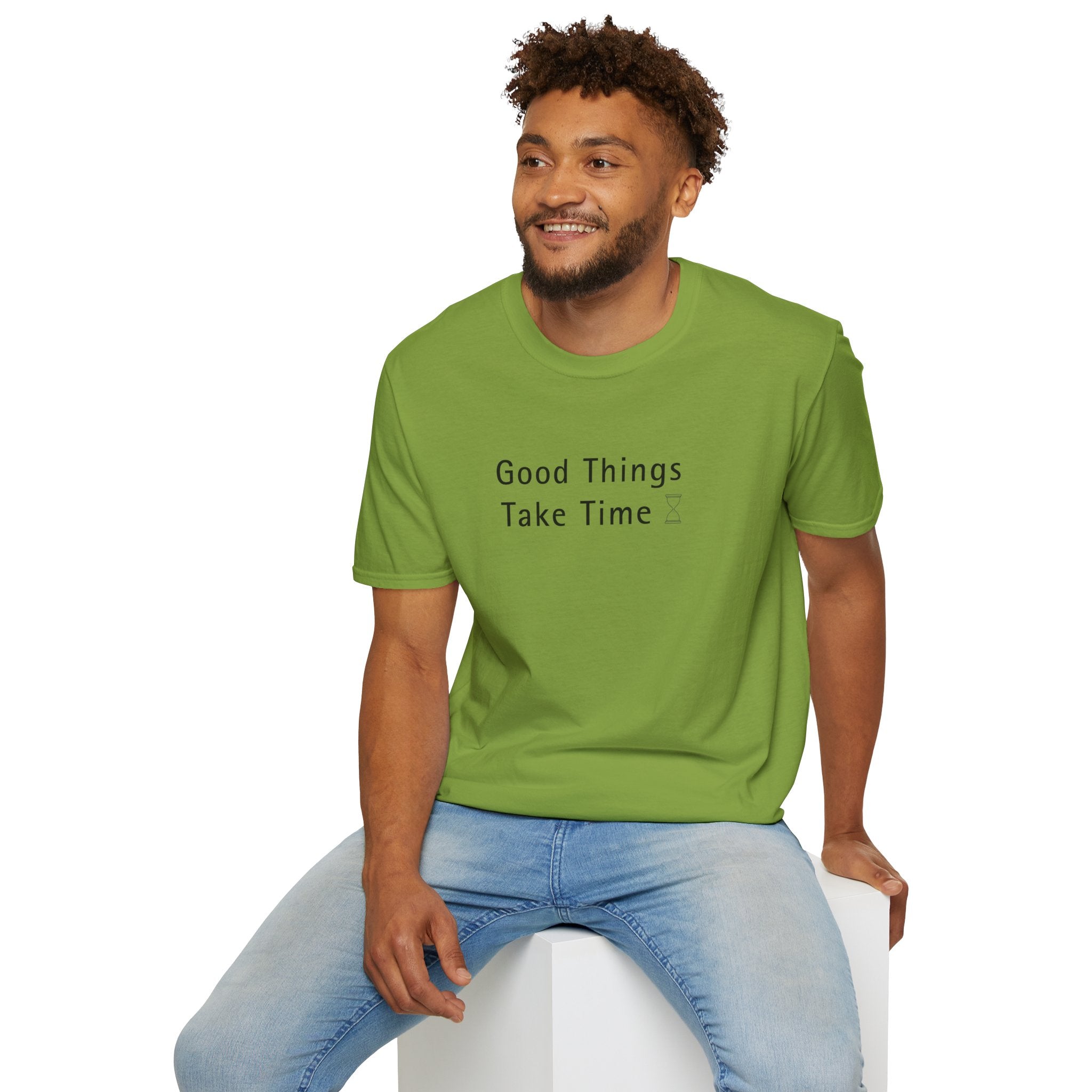 Minimalistic Good Things Take Time Unisex T-Shirt