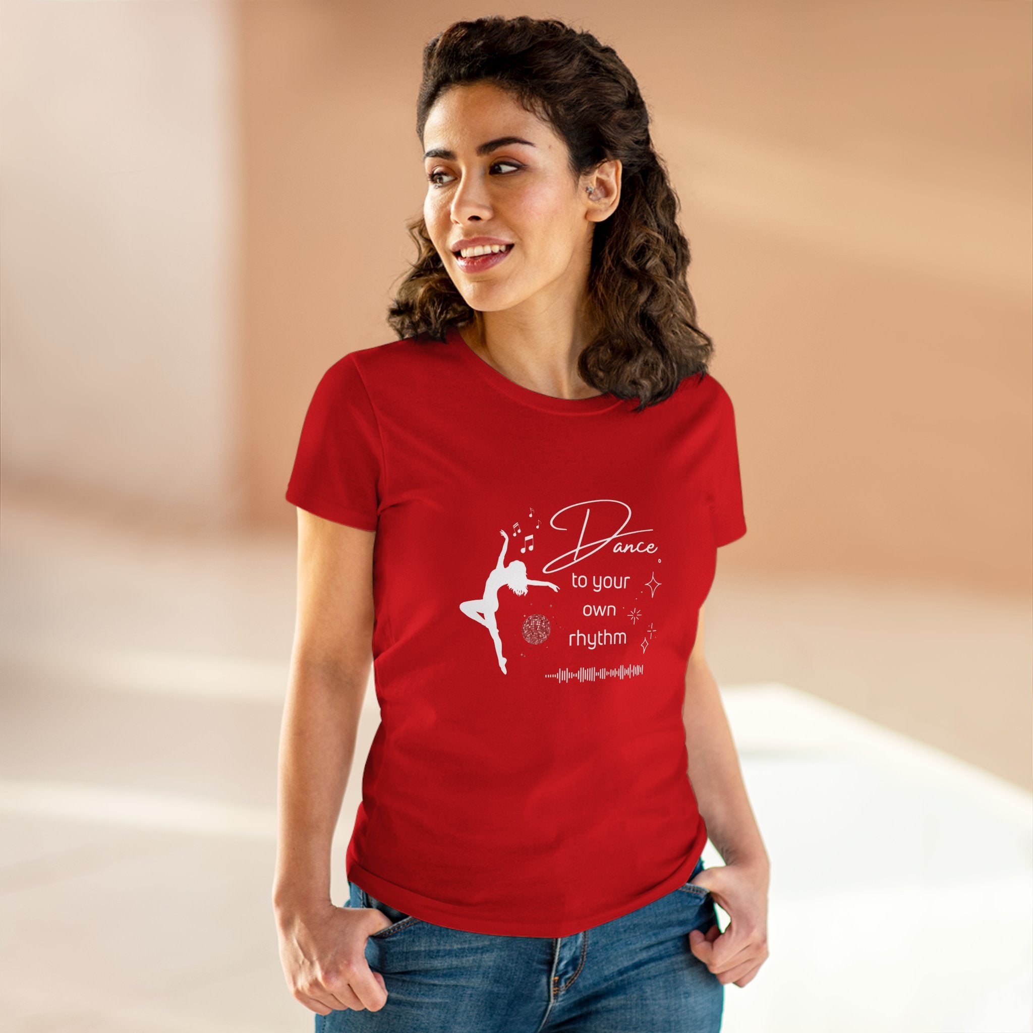 Dance to Your Own Rhythm Women's Midweight Cotton Tee