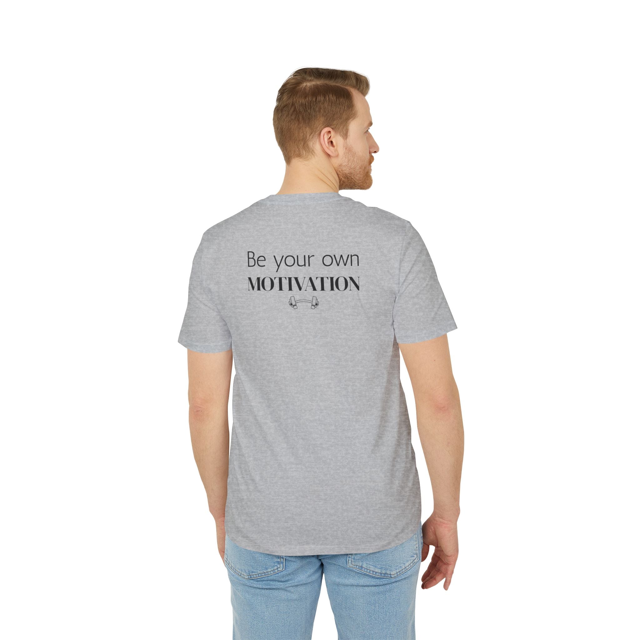 Unisex Motivational T-Shirt, Be Your Own Motivation Tee, Workout Top, Fitness Gear, Gift for Creators, Inspirational Apparel
