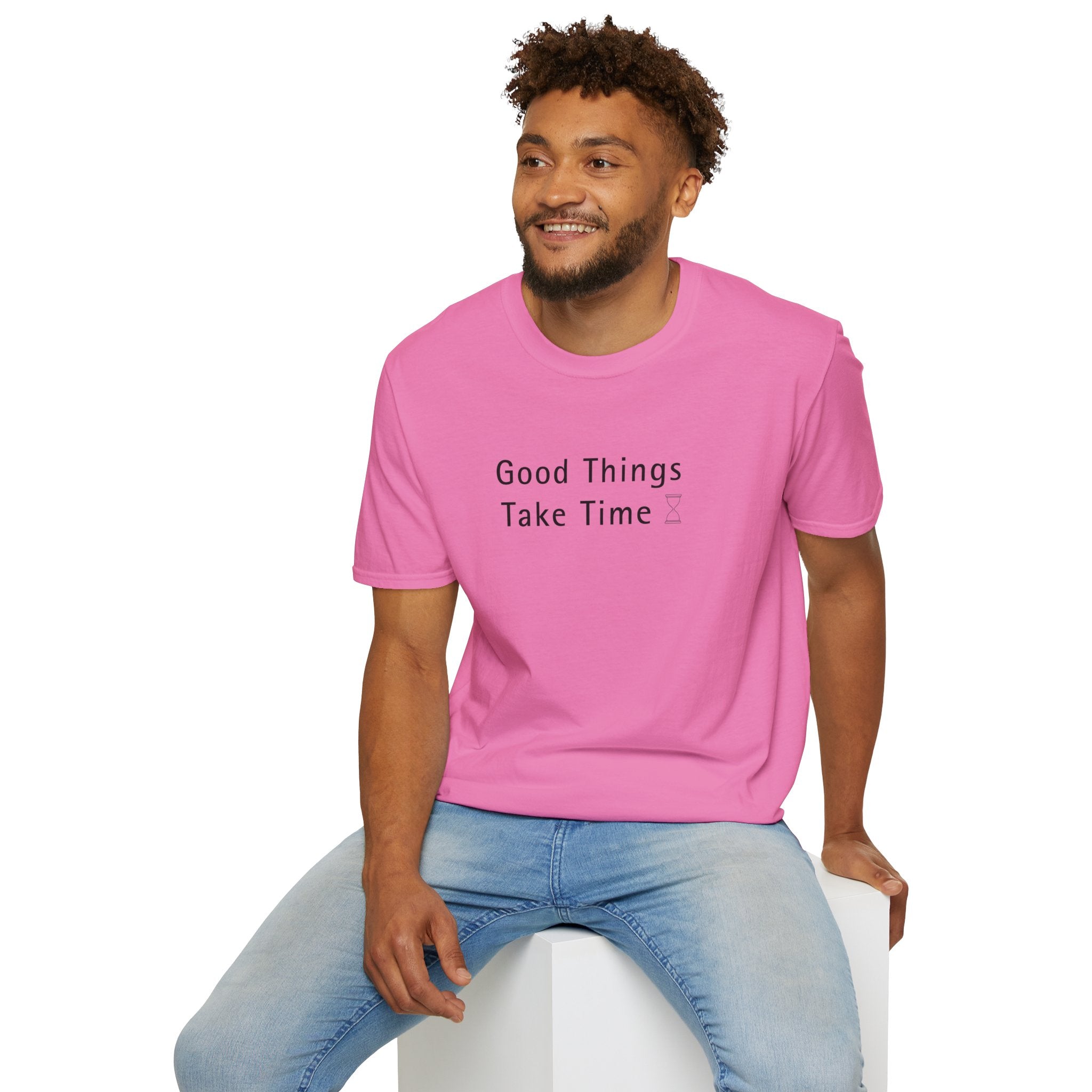 Minimalistic Good Things Take Time Unisex T-Shirt