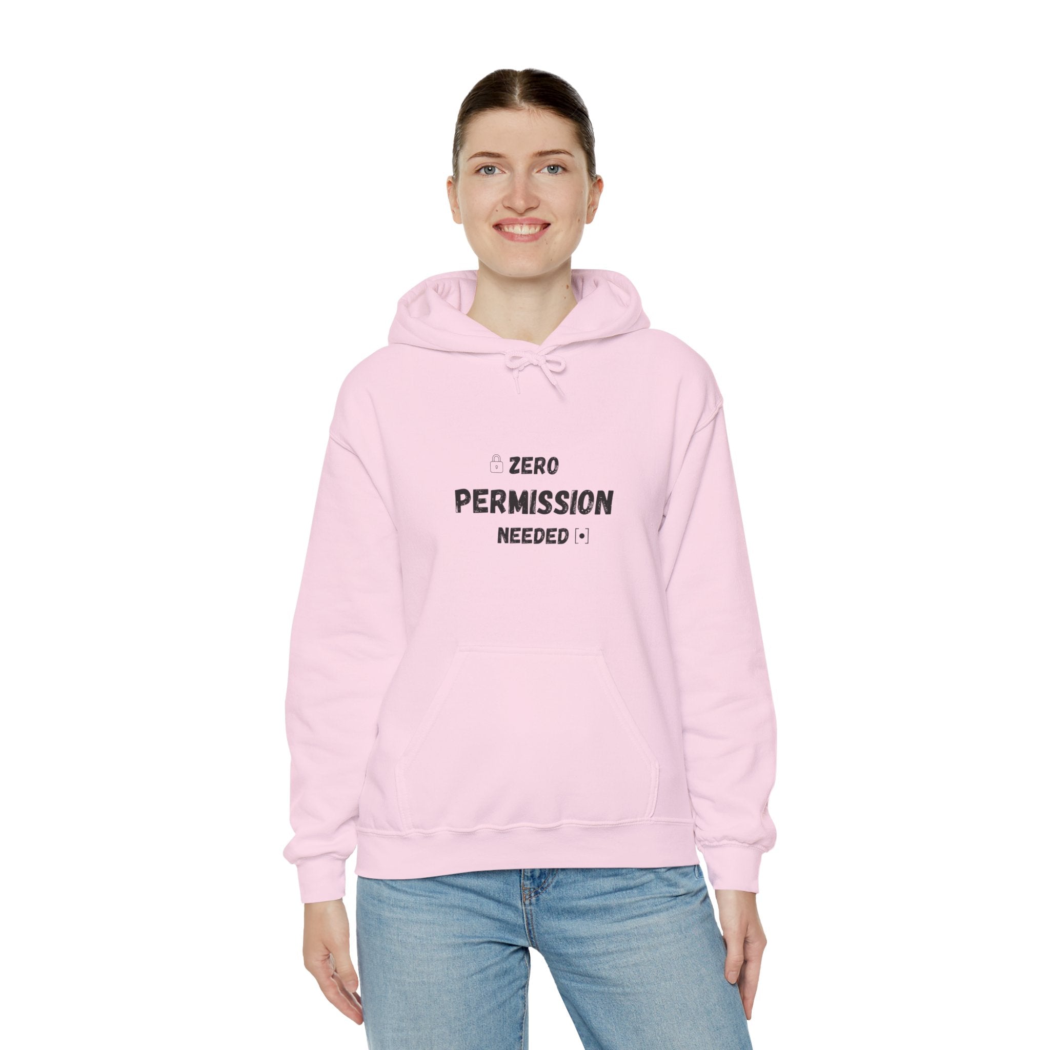 Zero Permission Needed - Unisex Heavy Blend Hoodie