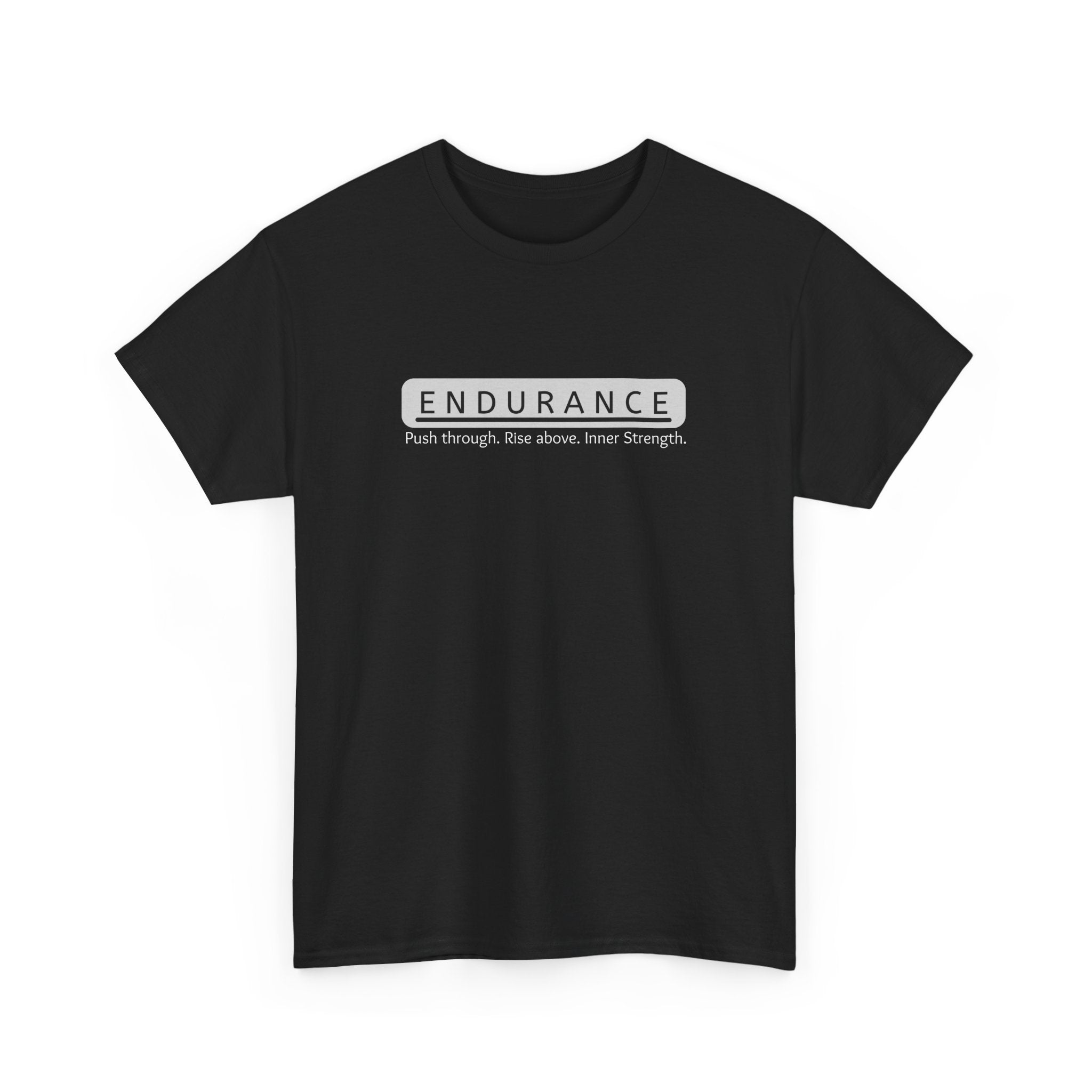 Inspirational Unisex Heavy Cotton Tee - 'Endurance' Motivational Shirt