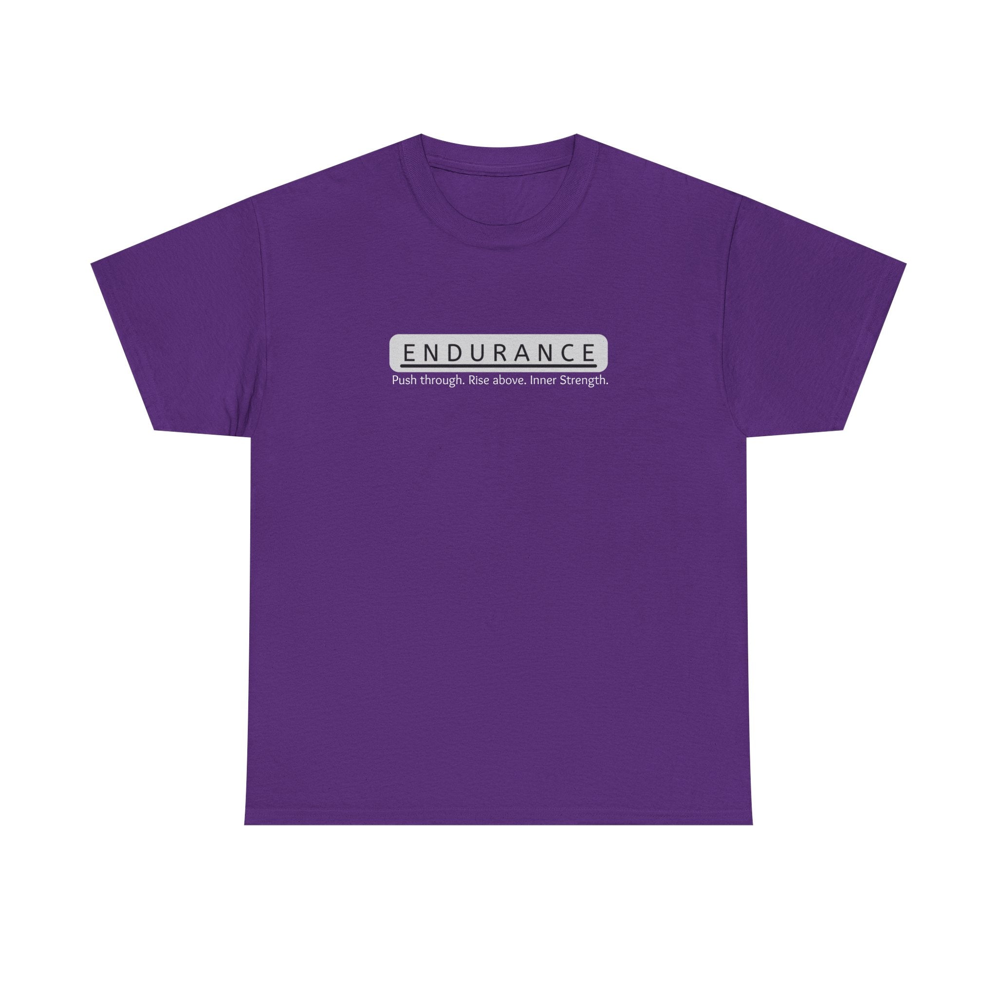 Inspirational Unisex Heavy Cotton Tee - 'Endurance' Motivational Shirt