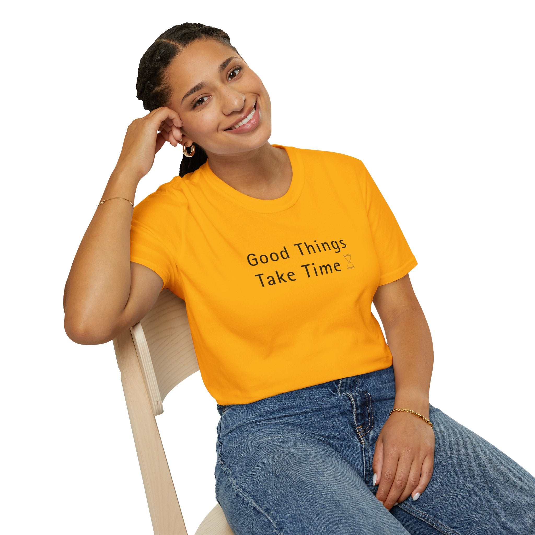 Minimalistic Good Things Take Time Unisex T-Shirt