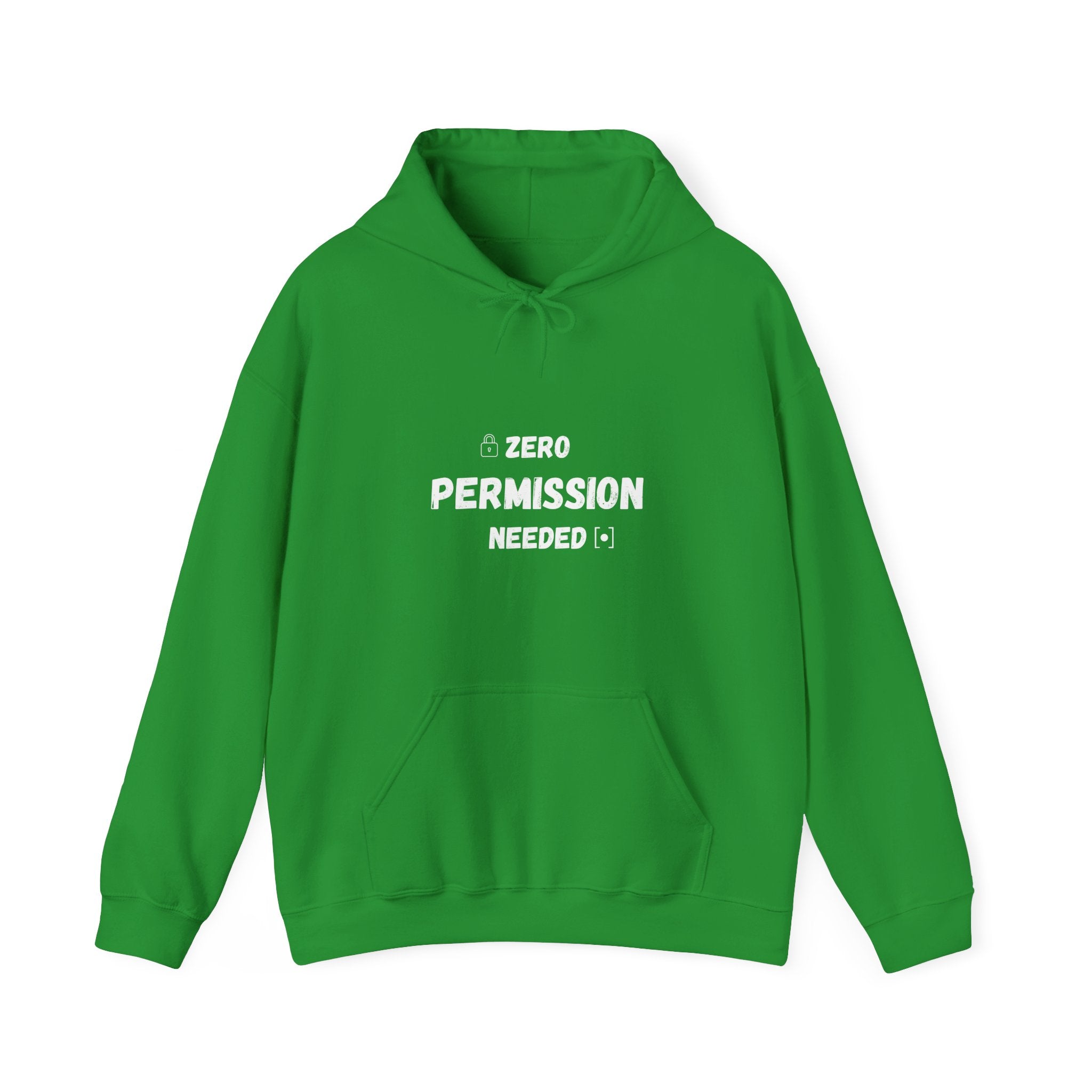 Zero Permission Needed Hoodie - Unisex Heavy Blend Sweatshirt