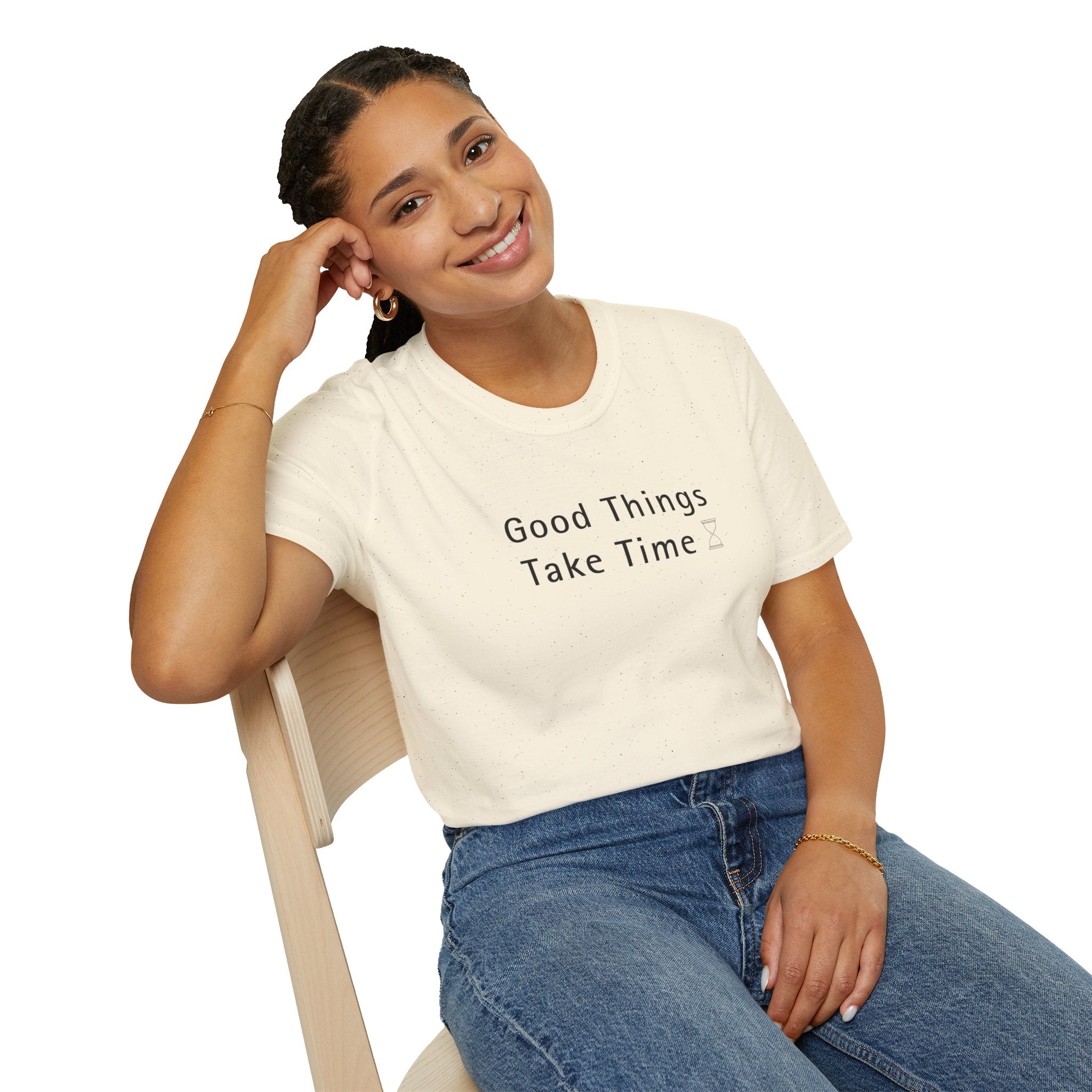 Minimalistic Good Things Take Time Unisex T-Shirt