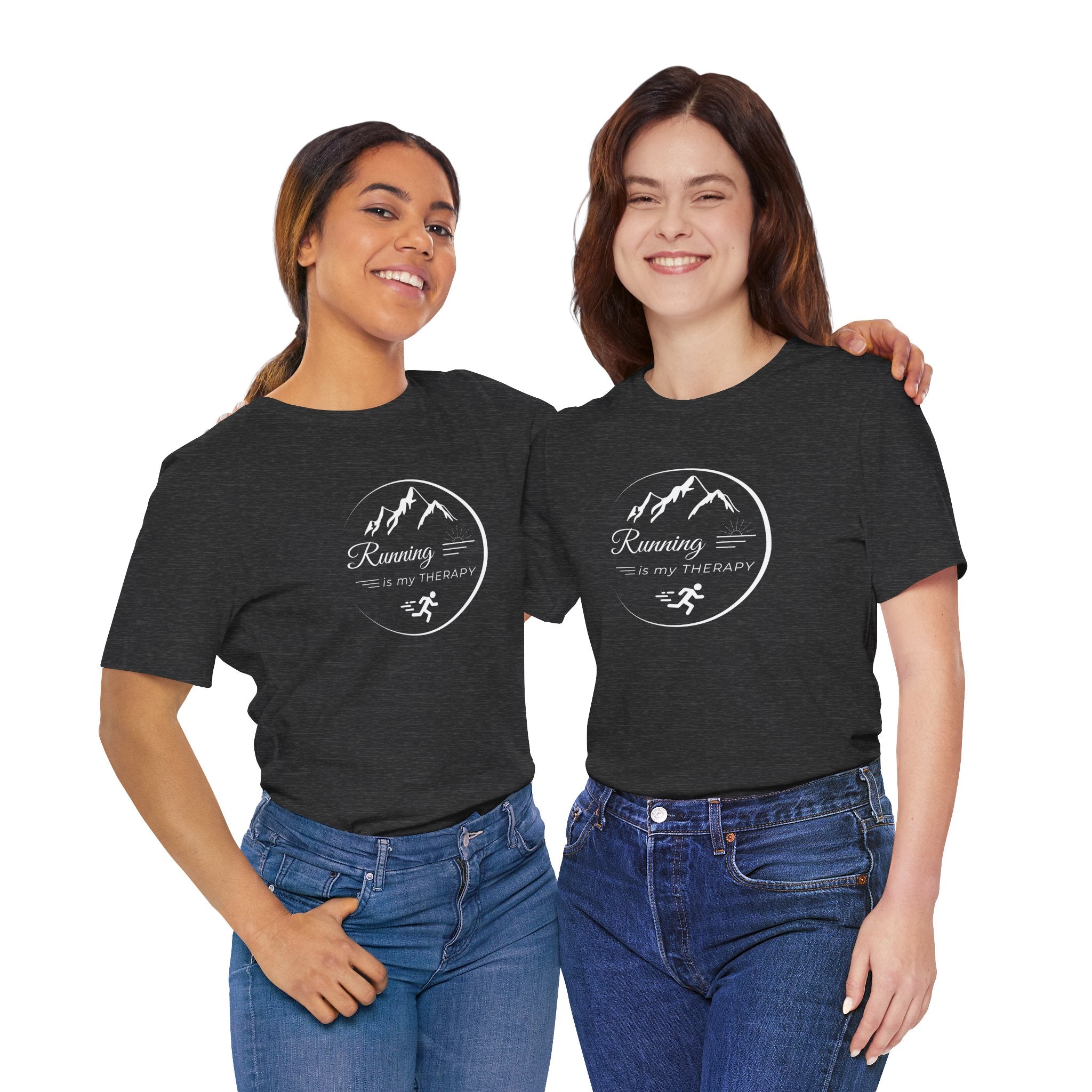 Running is My Therapy Unisex Jersey Tee - Perfect Gift for Runners