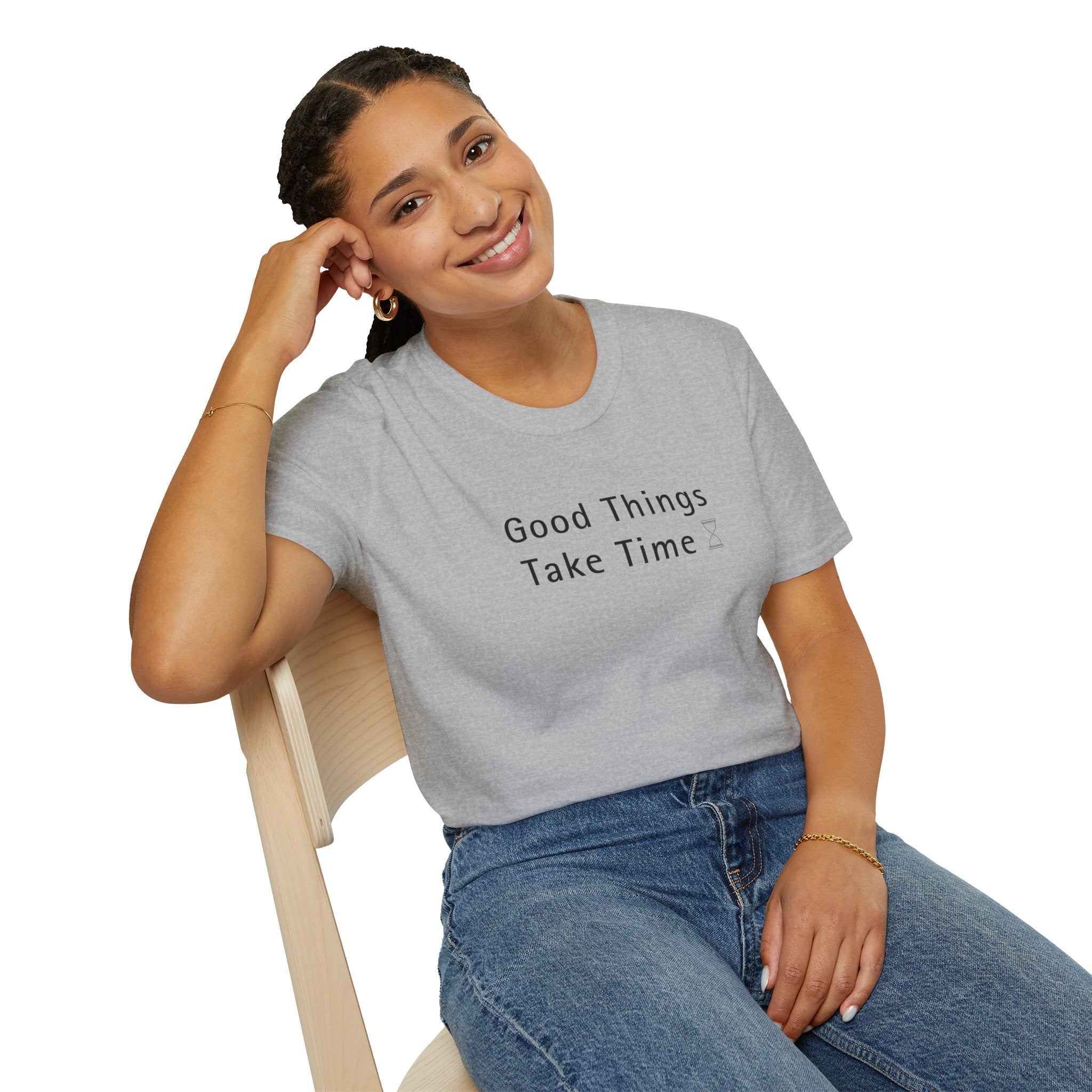 Minimalistic Good Things Take Time Unisex T-Shirt