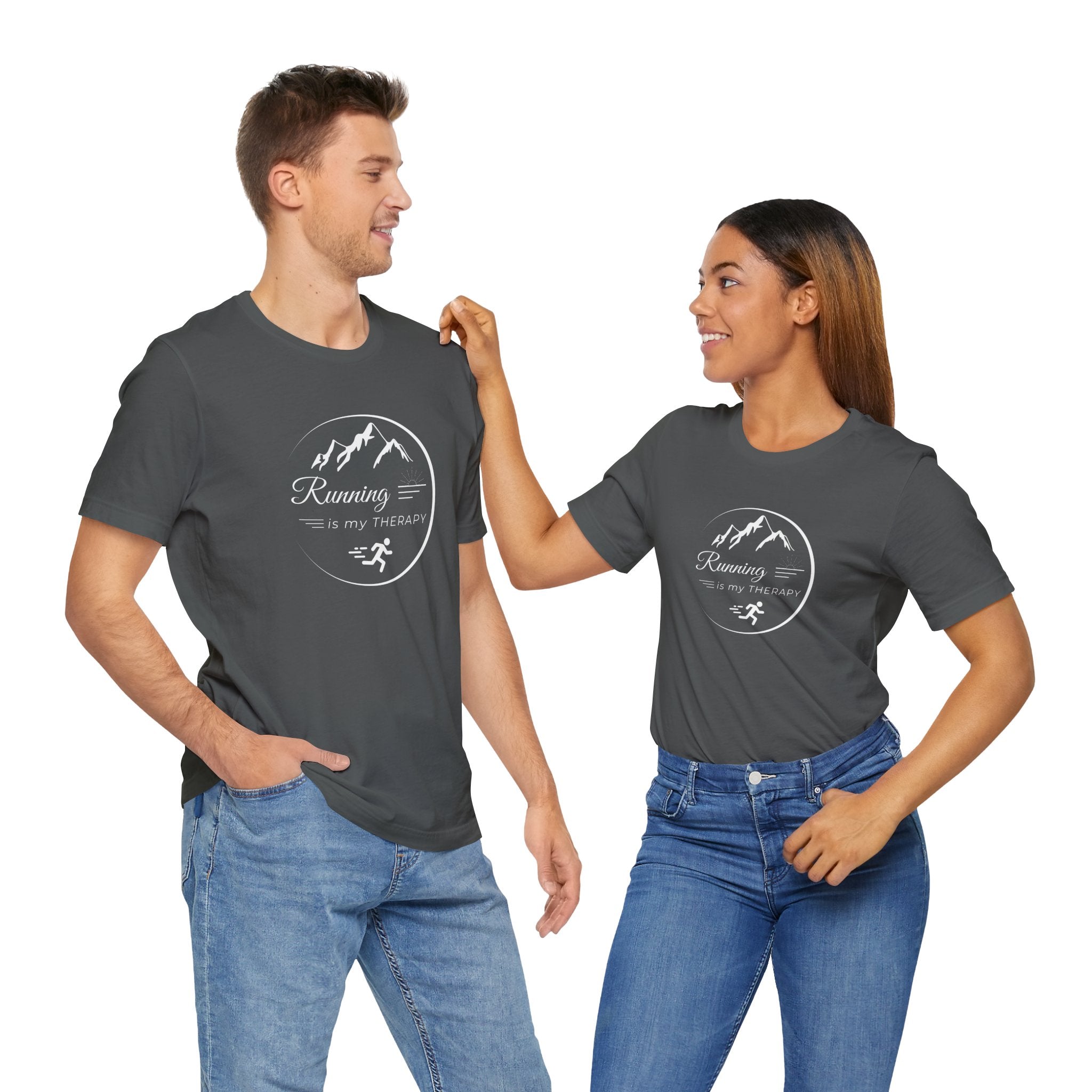 Running is My Therapy Unisex Jersey Tee - Perfect Gift for Runners