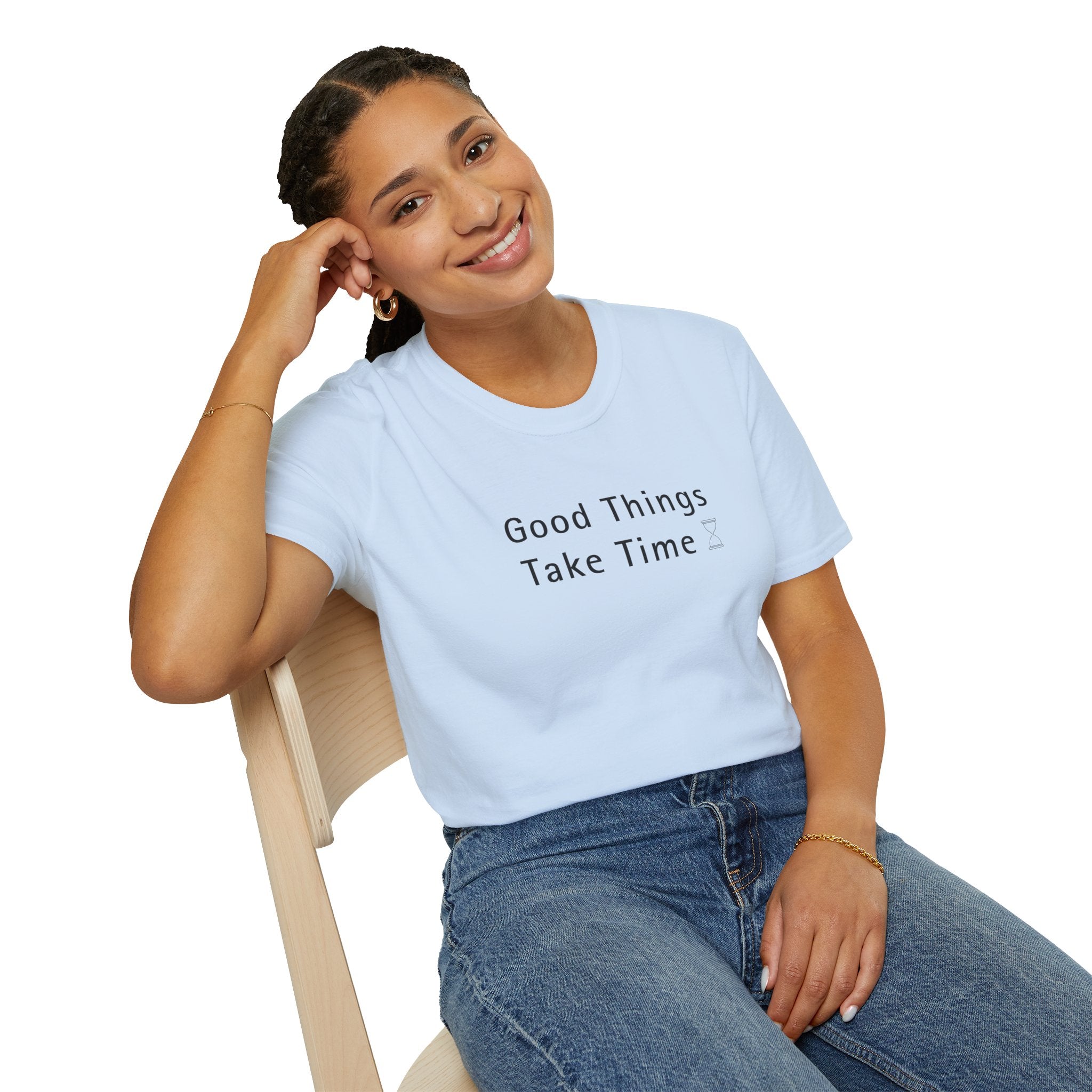 Minimalistic Good Things Take Time Unisex T-Shirt
