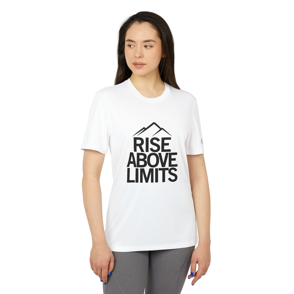 Unisex Sport T-shirt, Rise Above Limits Tee, Athletic Apparel, Fitness Gear, Workout Shirt, Motivational Clothing, Gift for Athletes