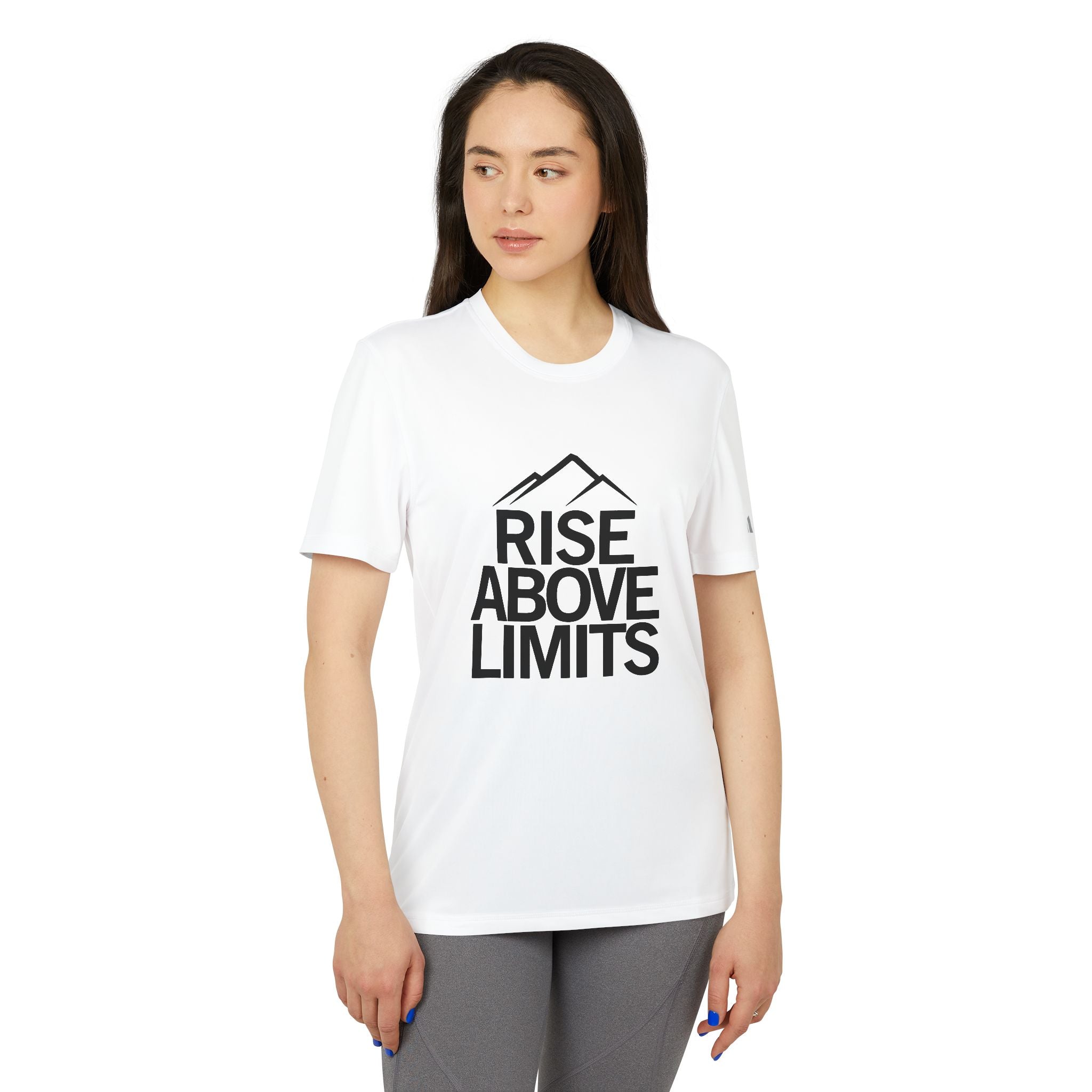 Unisex Sport T-shirt, Rise Above Limits Tee, Athletic Apparel, Fitness Gear, Workout Shirt, Motivational Clothing, Gift for Athletes