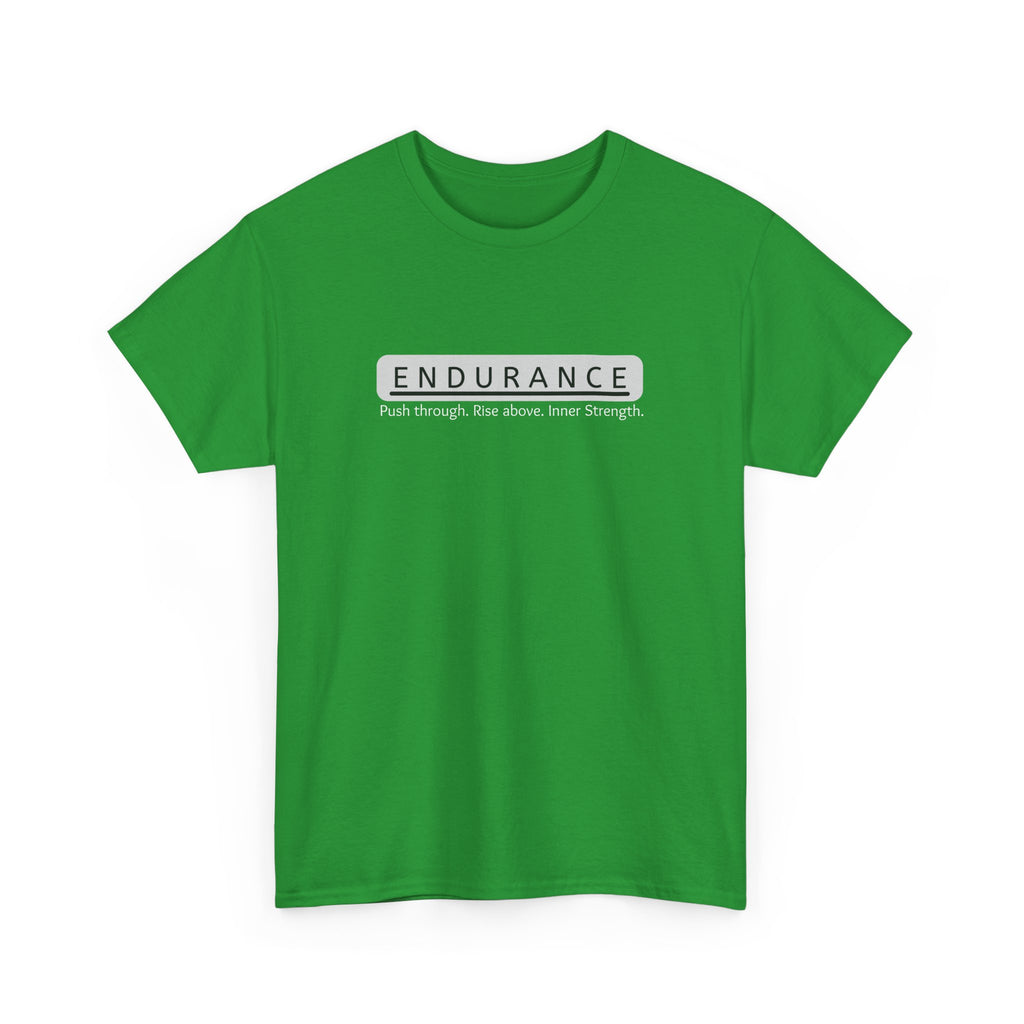 Inspirational Unisex Heavy Cotton Tee - 'Endurance' Motivational Shirt