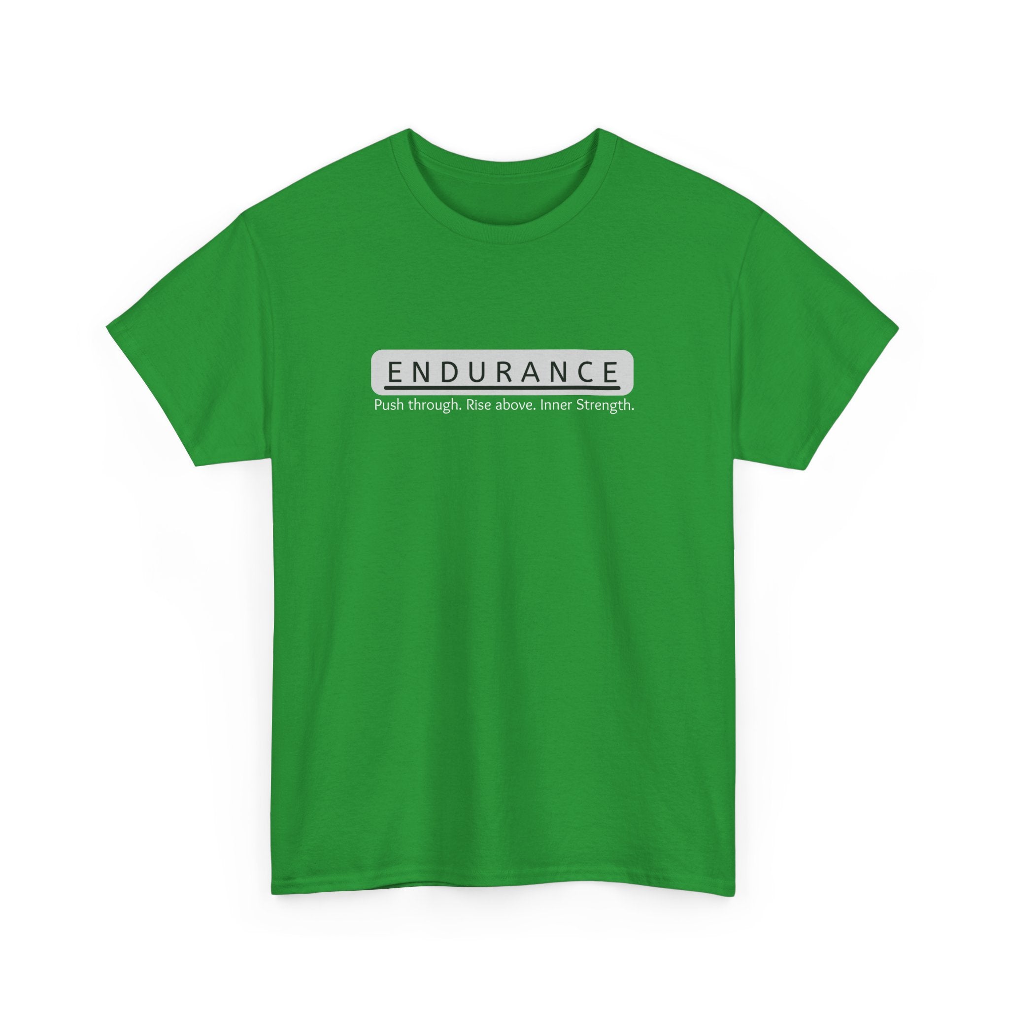 Inspirational Unisex Heavy Cotton Tee - 'Endurance' Motivational Shirt