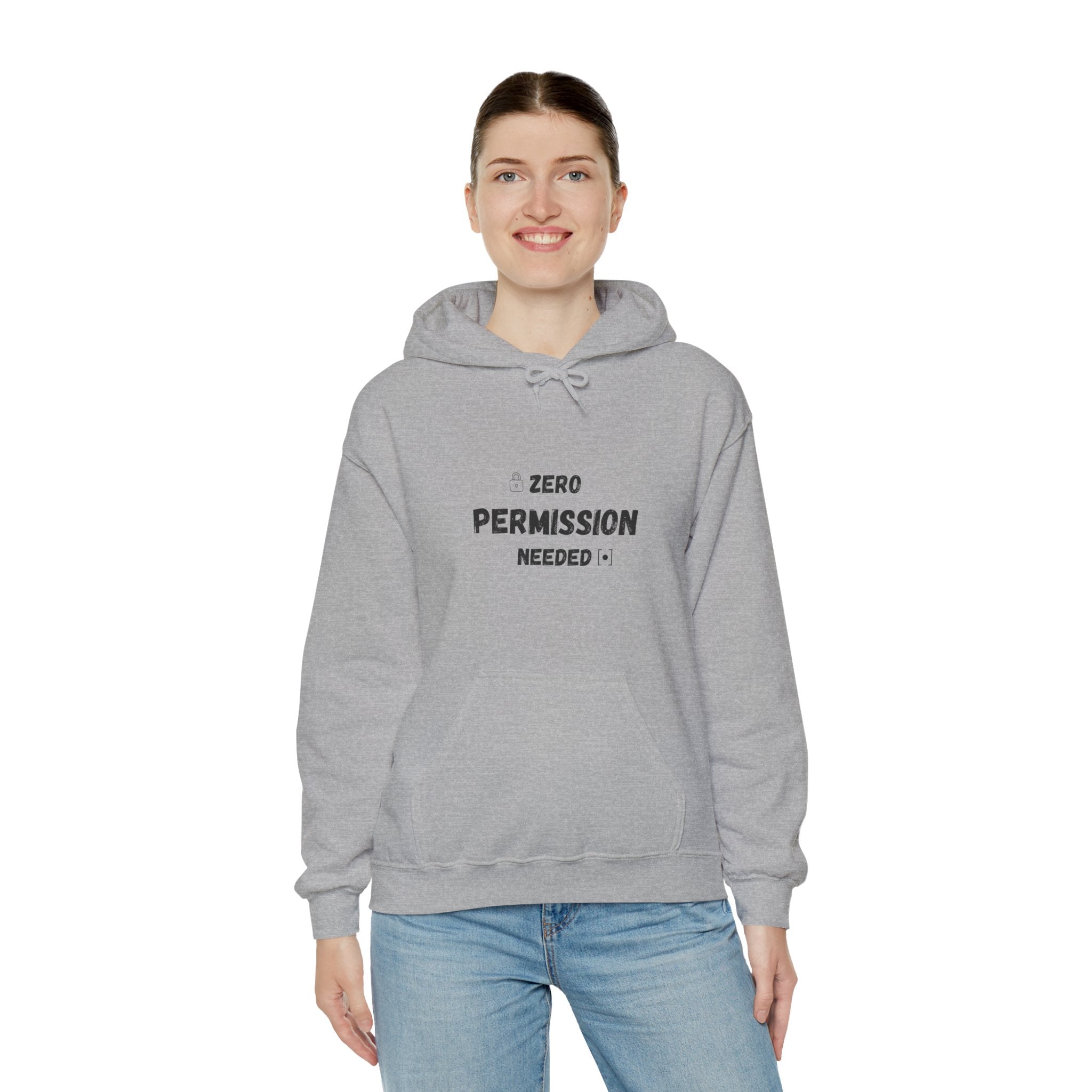 Zero Permission Needed - Unisex Heavy Blend Hoodie