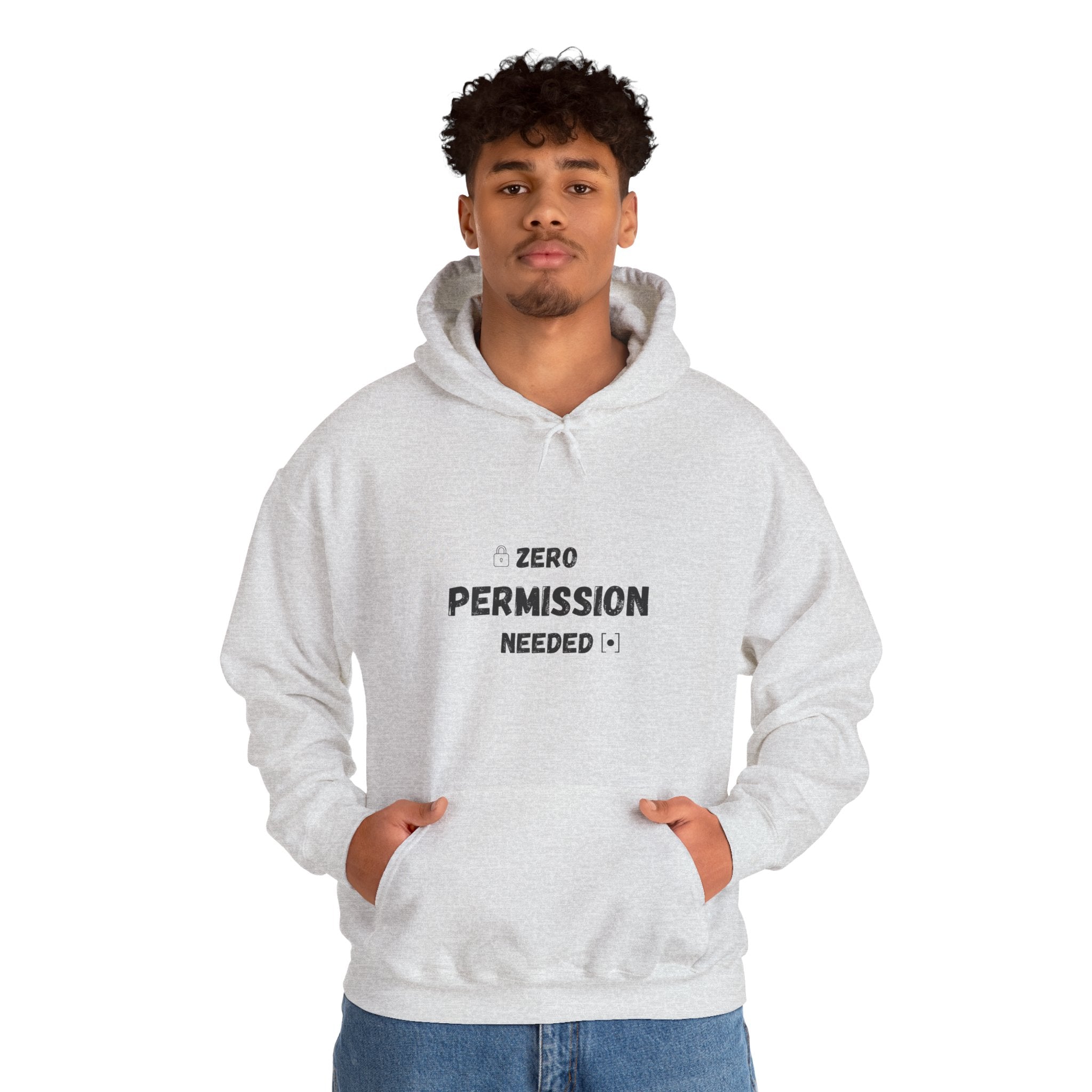 Zero Permission Needed - Unisex Heavy Blend Hoodie