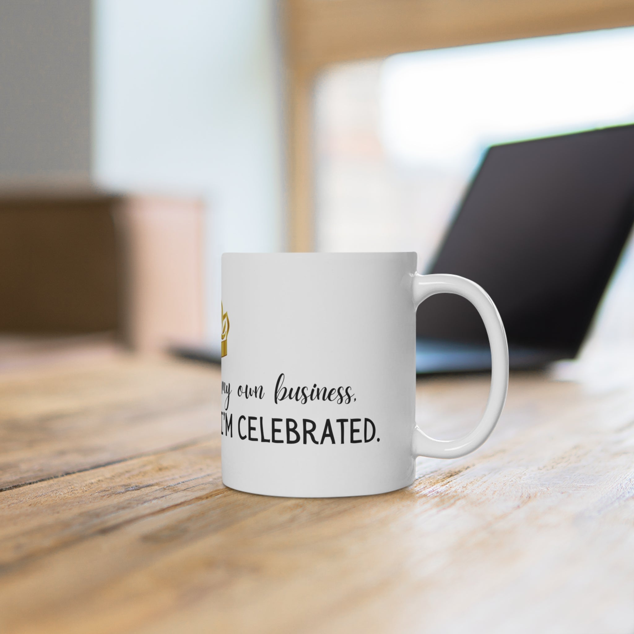 Ceramic Mug - 'Minding My Own Business' - Perfect Gift for Self-Care Lovers