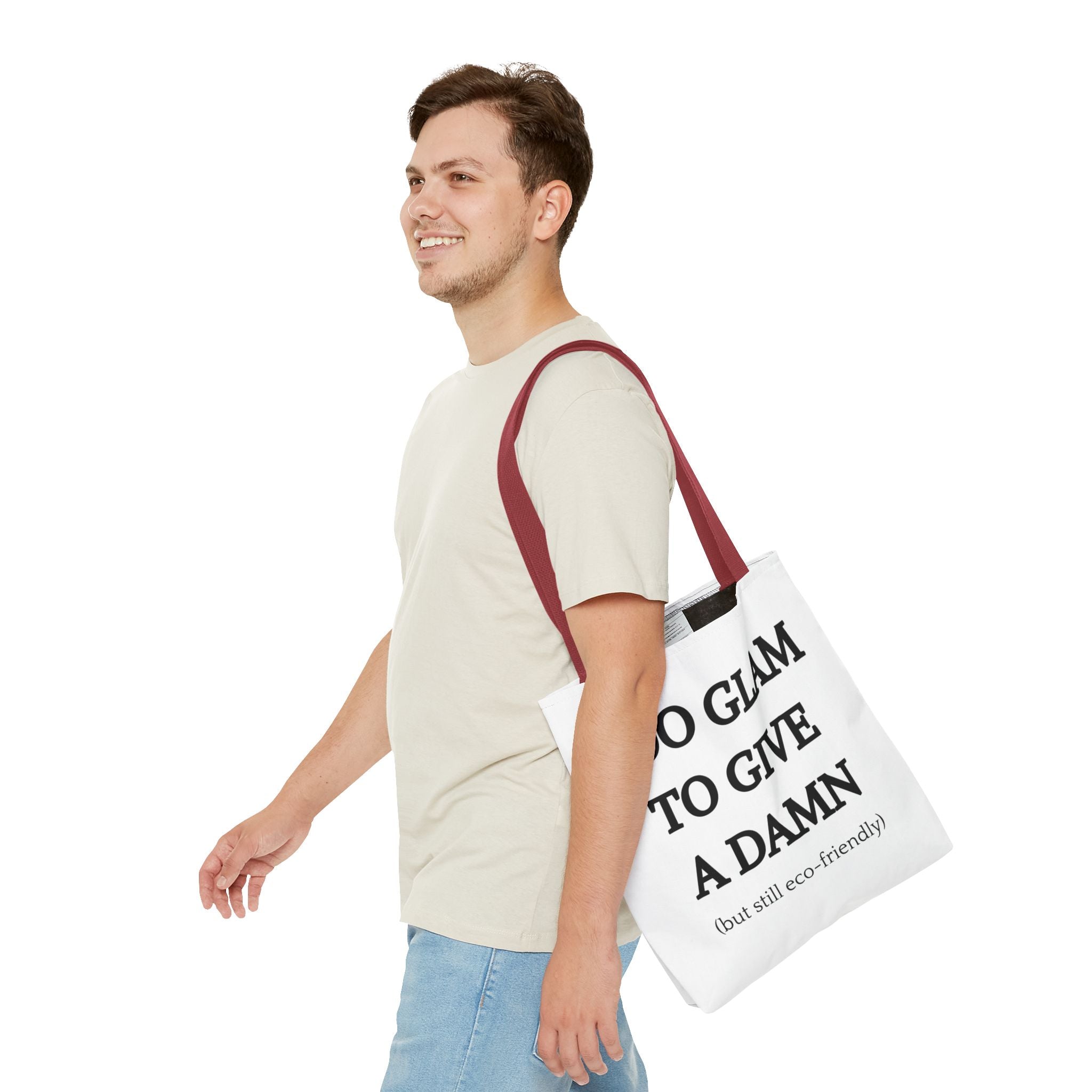 Eco-Friendly Glam Tote Bag - 'Too Glam to Give a Damn'