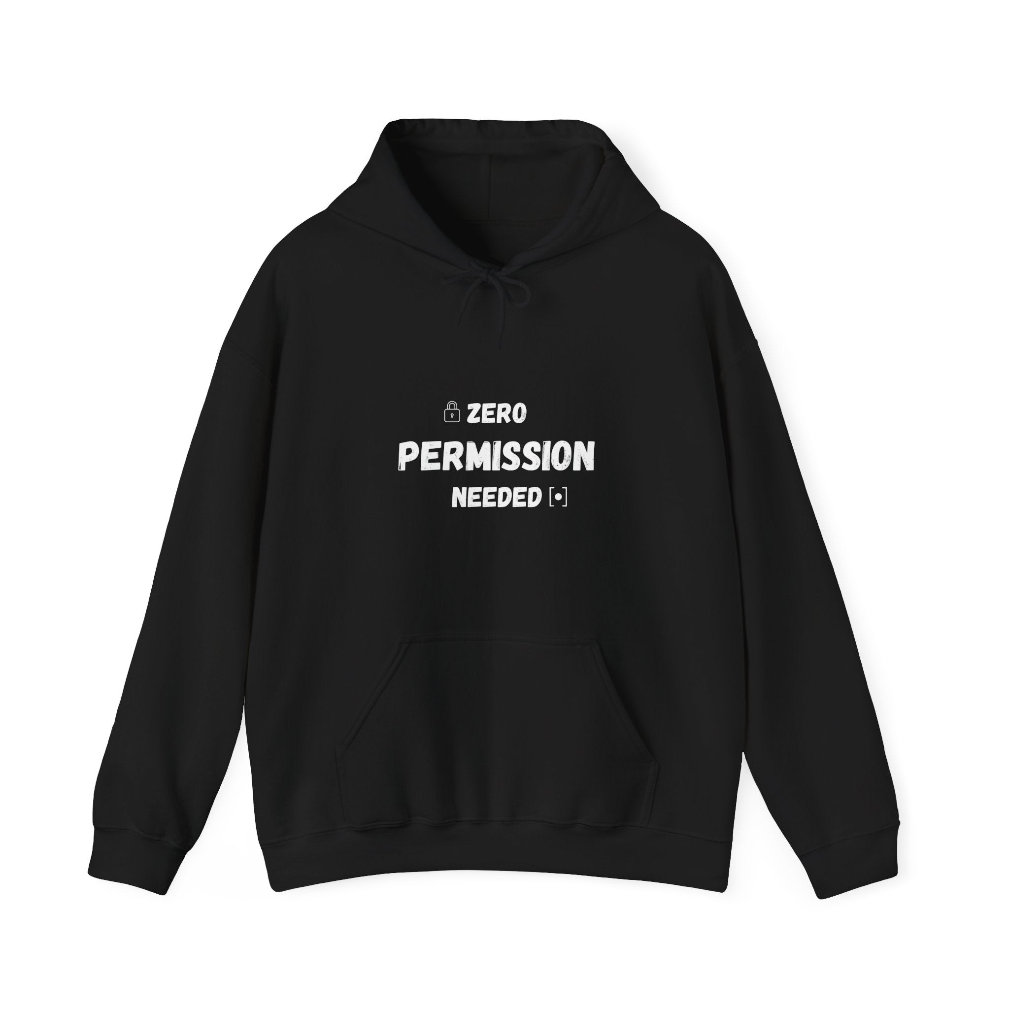Zero Permission Needed Hoodie - Unisex Heavy Blend Sweatshirt