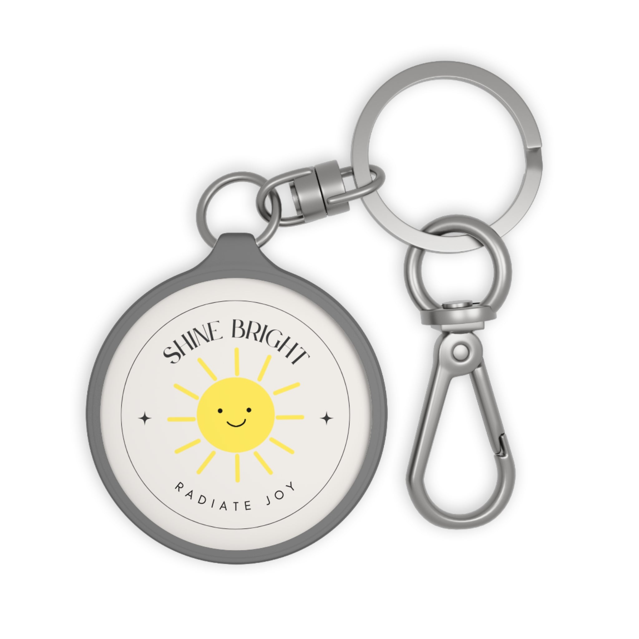 Inspirational Keyring Tag - Shine Bright - Radiate Joy