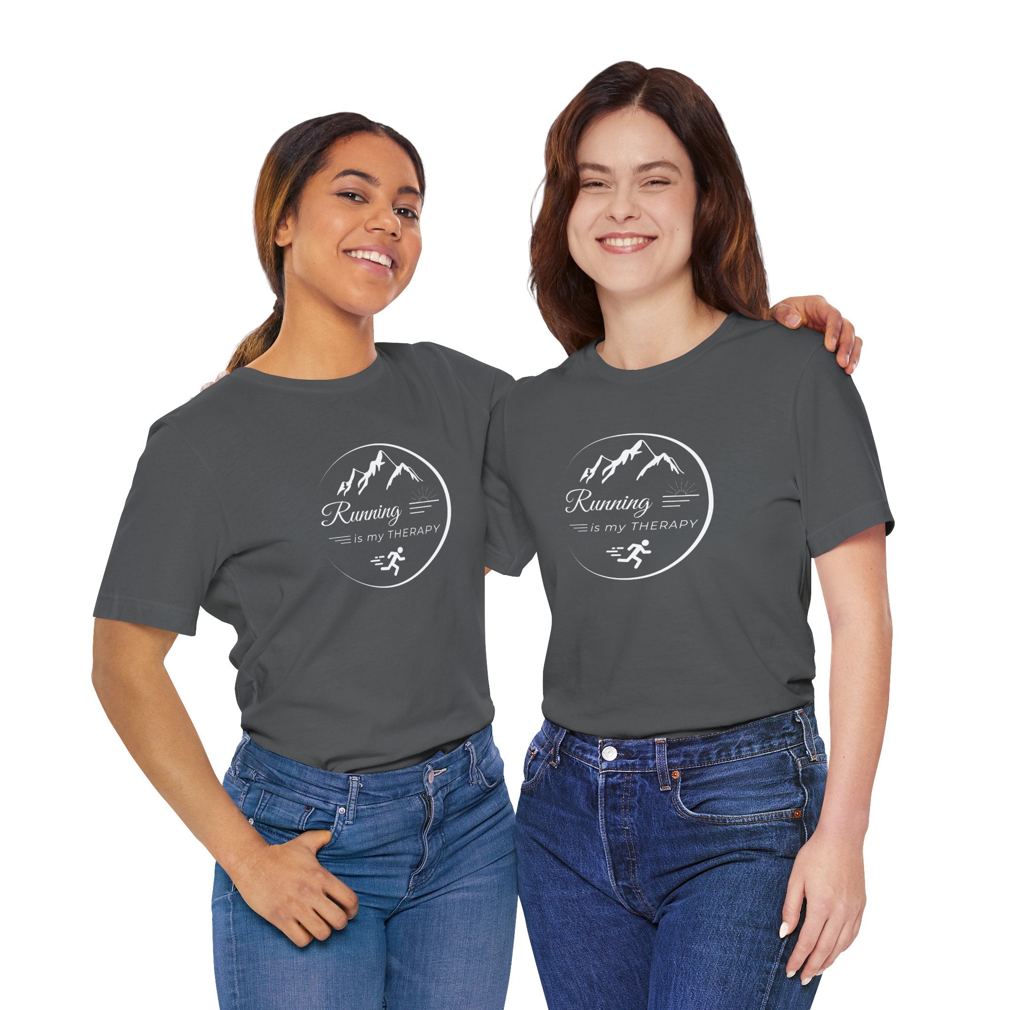 Running is My Therapy Unisex Jersey Tee - Perfect Gift for Runners