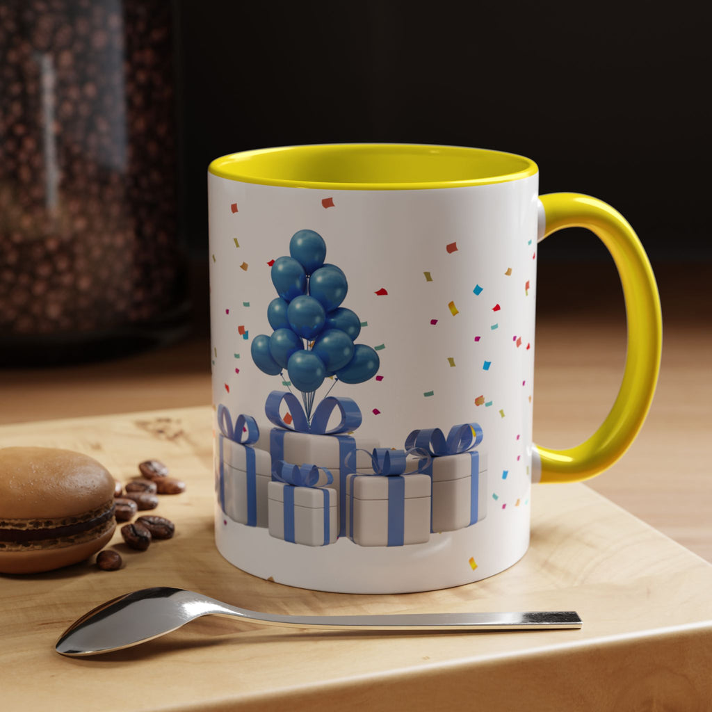 Happy Birthday Dad - Accent Coffee Mug
