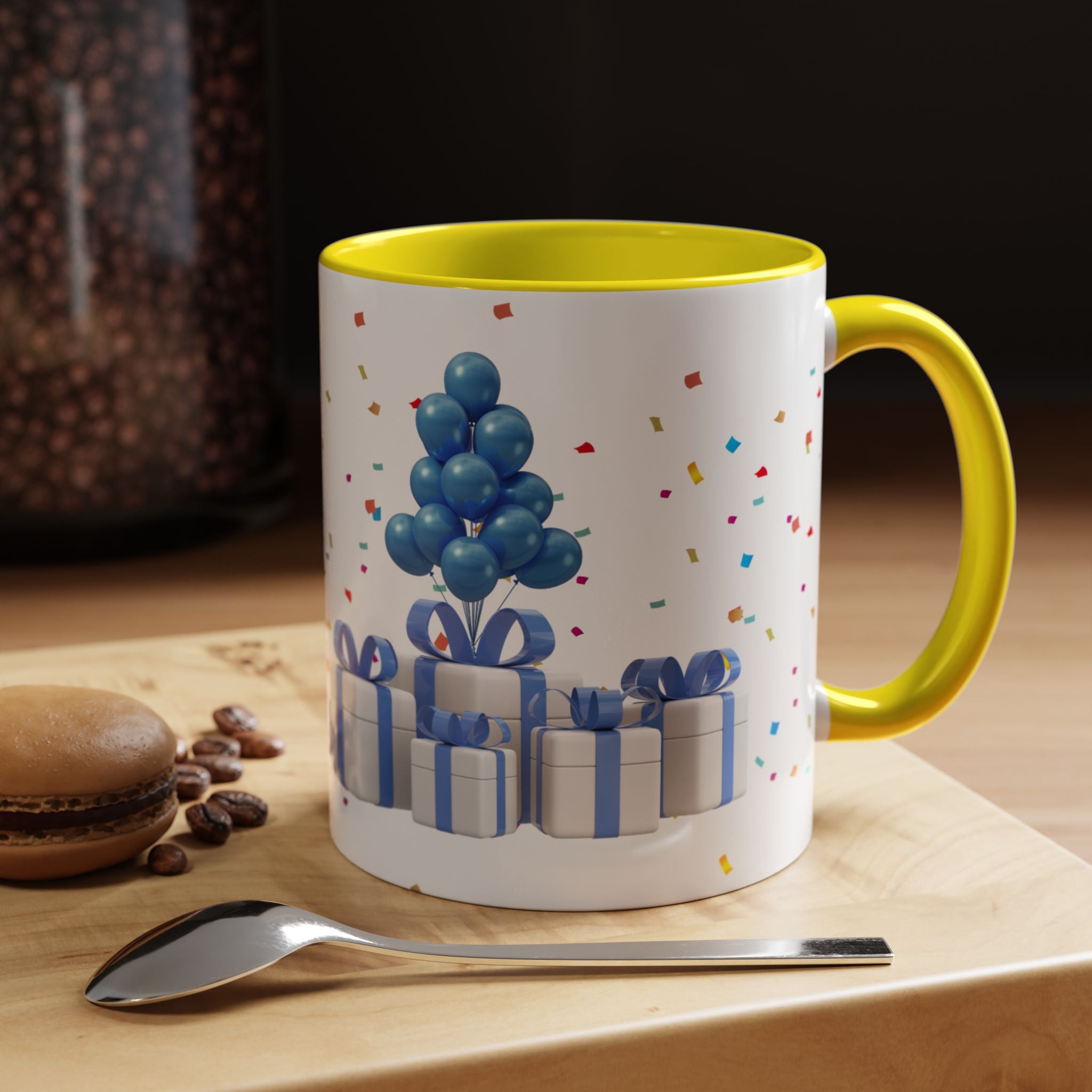 Happy Birthday Dad - Accent Coffee Mug