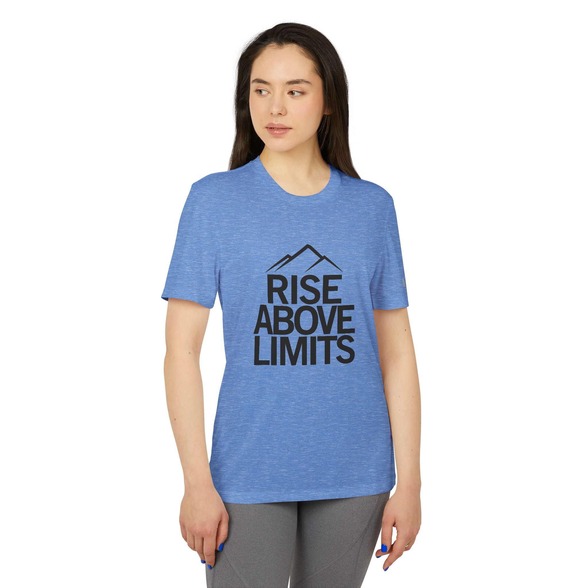 Unisex Sport T-shirt, Rise Above Limits Tee, Athletic Apparel, Fitness Gear, Workout Shirt, Motivational Clothing, Gift for Athletes