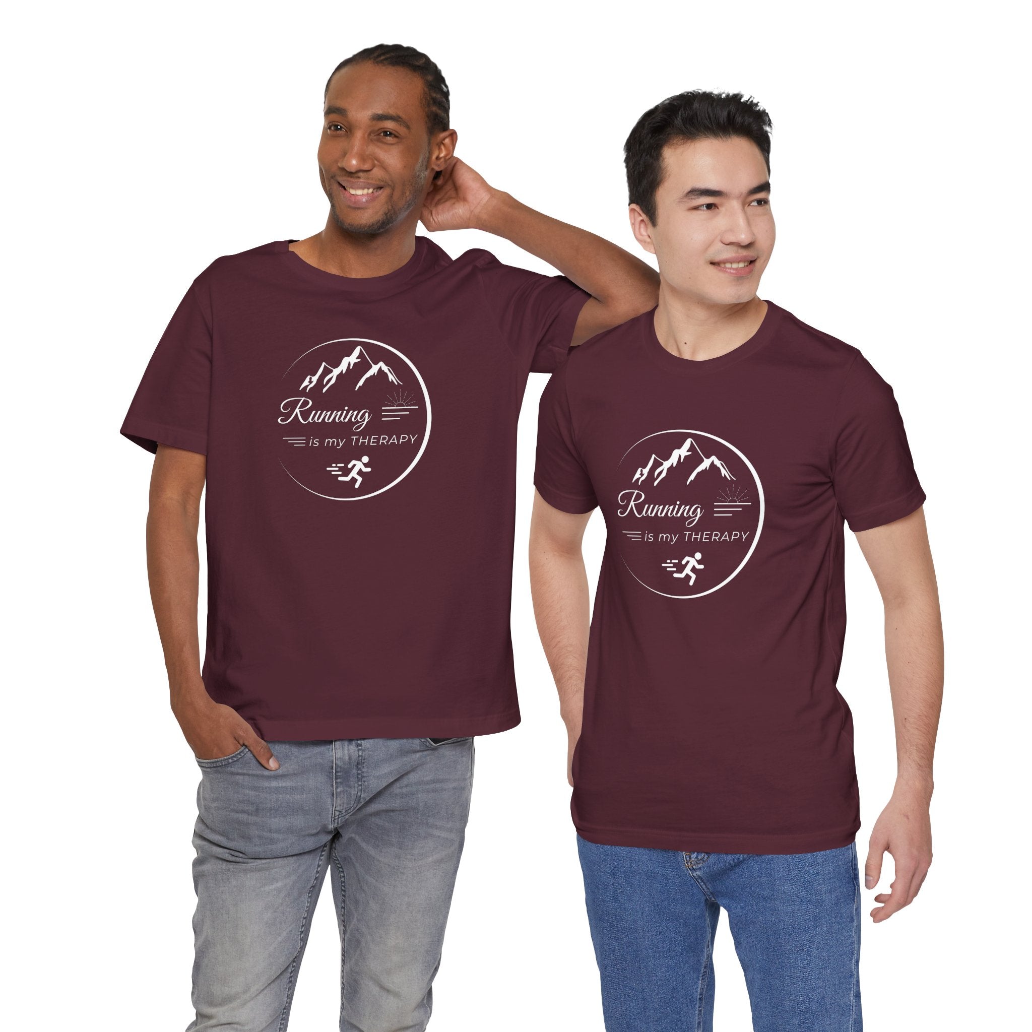 Running is My Therapy Unisex Jersey Tee - Perfect Gift for Runners