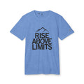 Unisex Sport T-shirt, Rise Above Limits Tee, Athletic Apparel, Fitness Gear, Workout Shirt, Motivational Clothing, Gift for Athletes