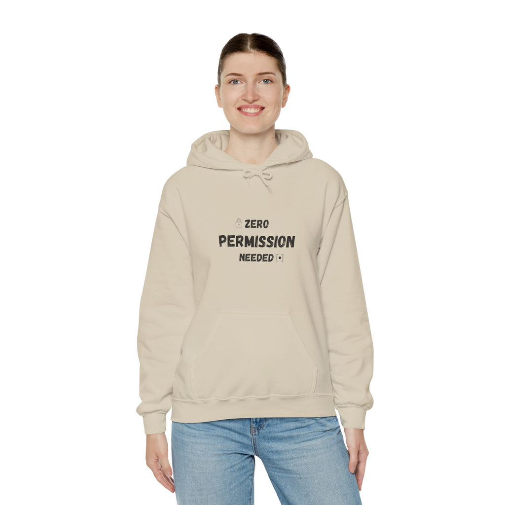 Zero Permission Needed - Unisex Heavy Blend Hoodie