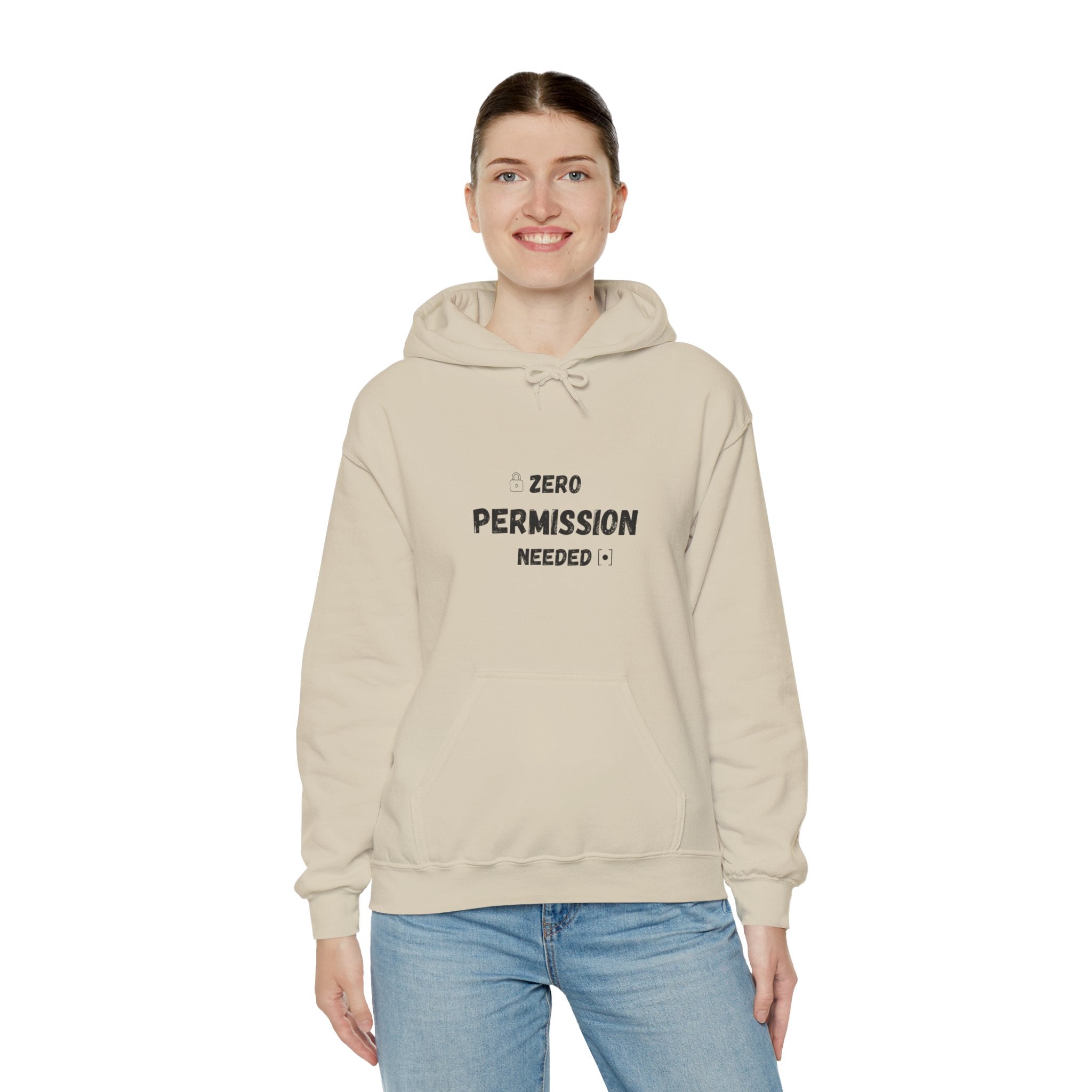 Zero Permission Needed - Unisex Heavy Blend Hoodie