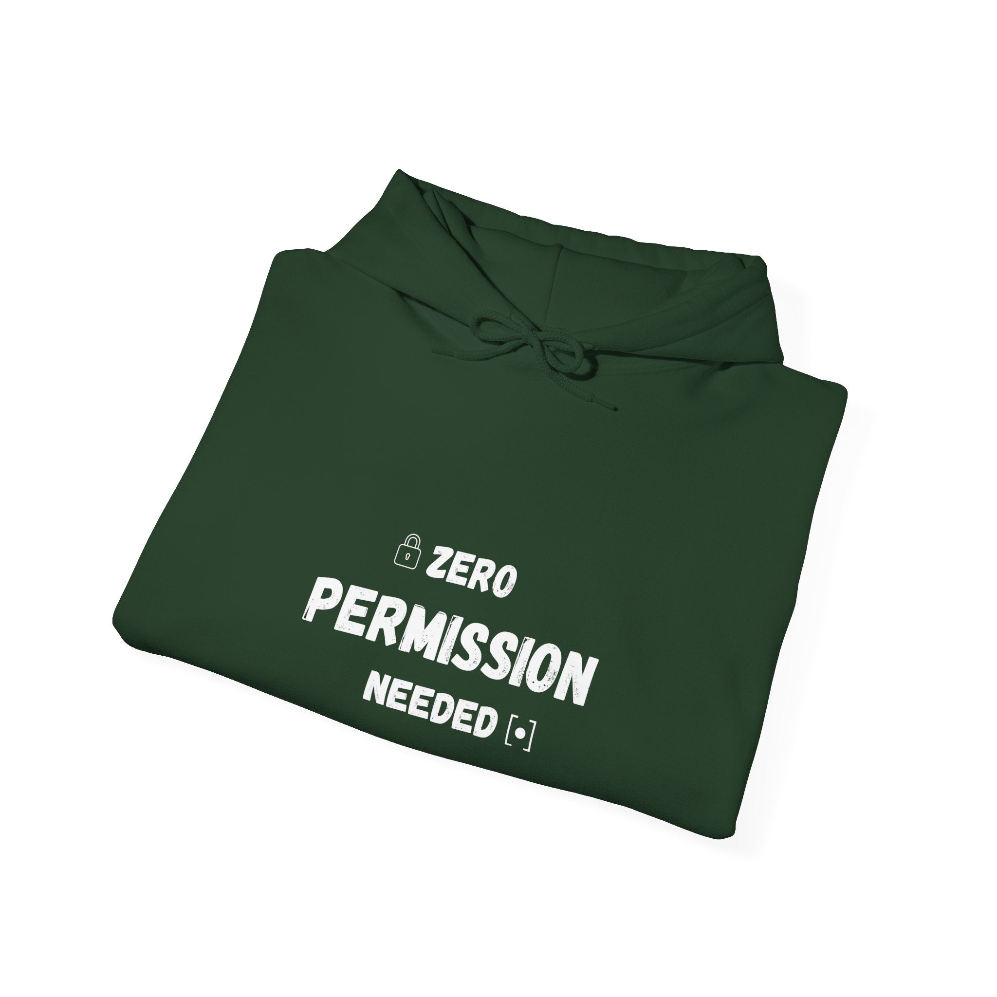 Zero Permission Needed Hoodie - Unisex Heavy Blend Sweatshirt