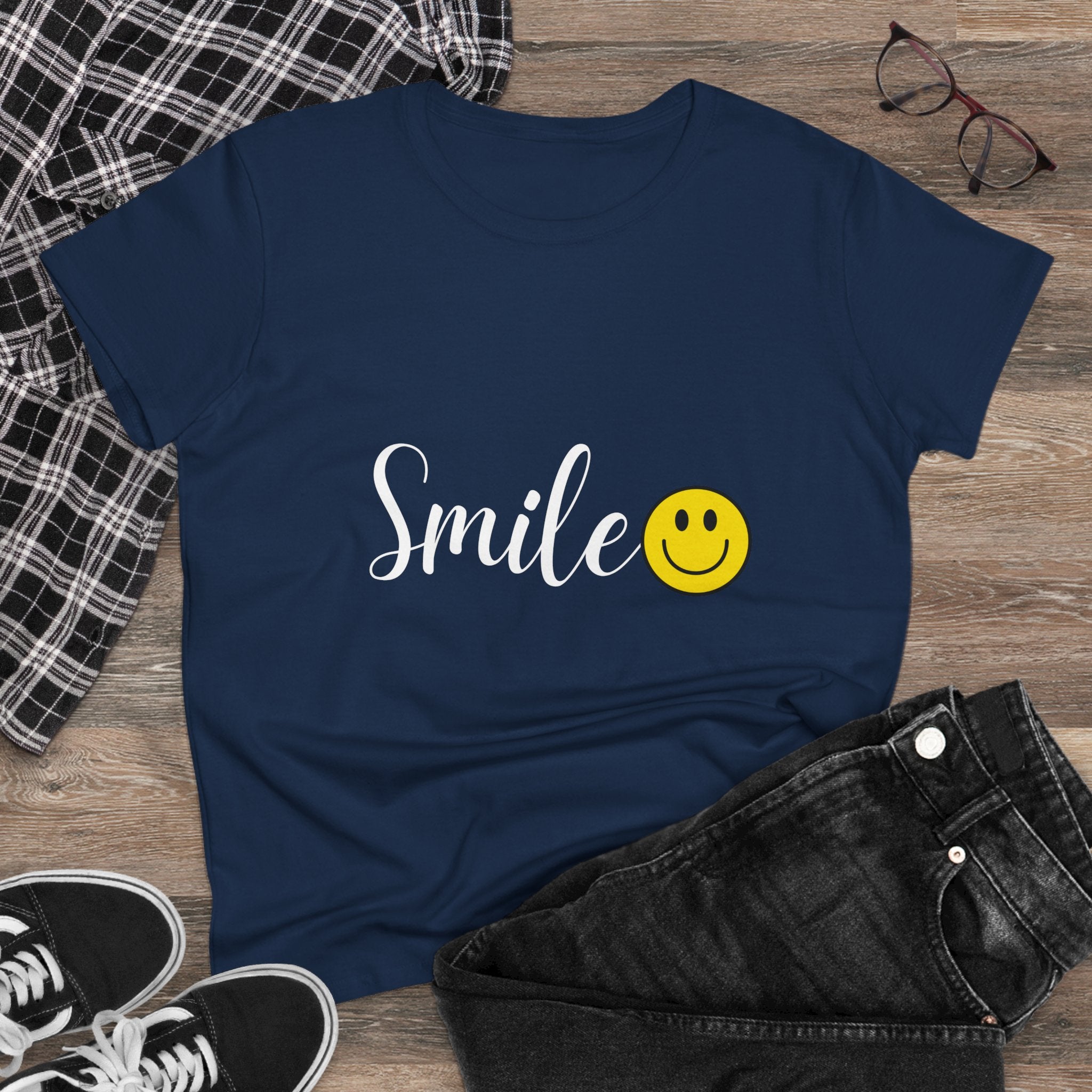 Smile :) Women's Cotton T-shirt
