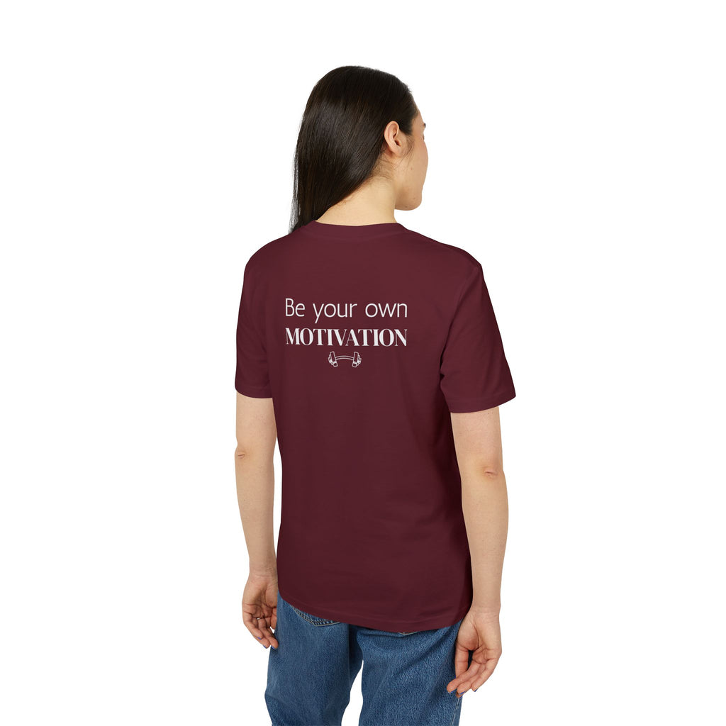 Unisex Motivational T-Shirt, Be Your Own Motivation Tee, Workout Top, Fitness Gear, Gift for Creators, Inspirational Apparel