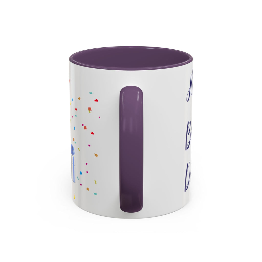 Happy Birthday Dad - Accent Coffee Mug