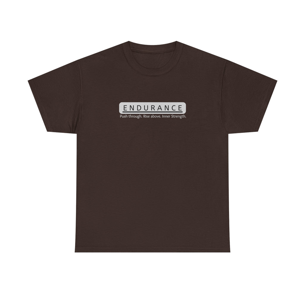 Inspirational Unisex Heavy Cotton Tee - 'Endurance' Motivational Shirt