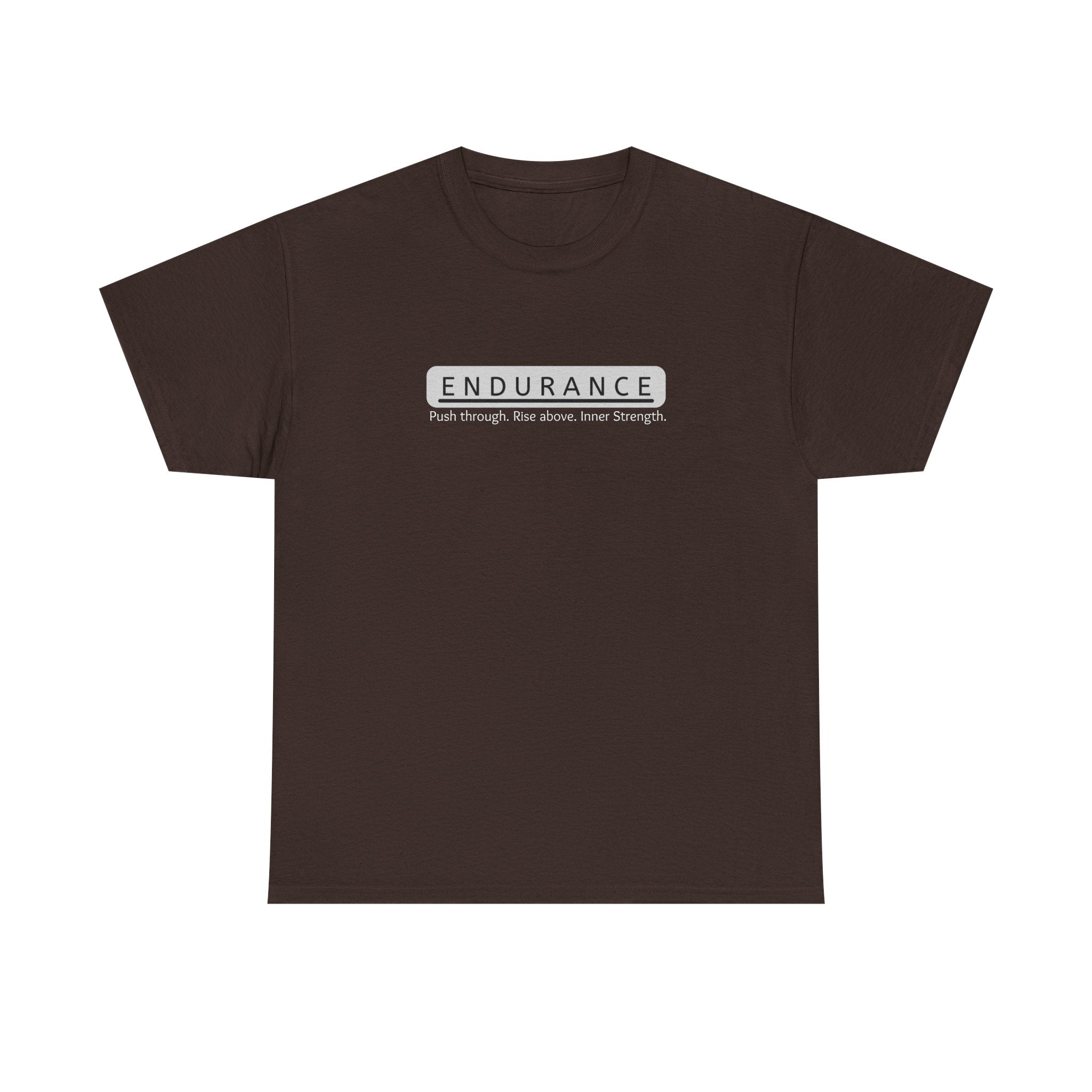 Inspirational Unisex Heavy Cotton Tee - 'Endurance' Motivational Shirt