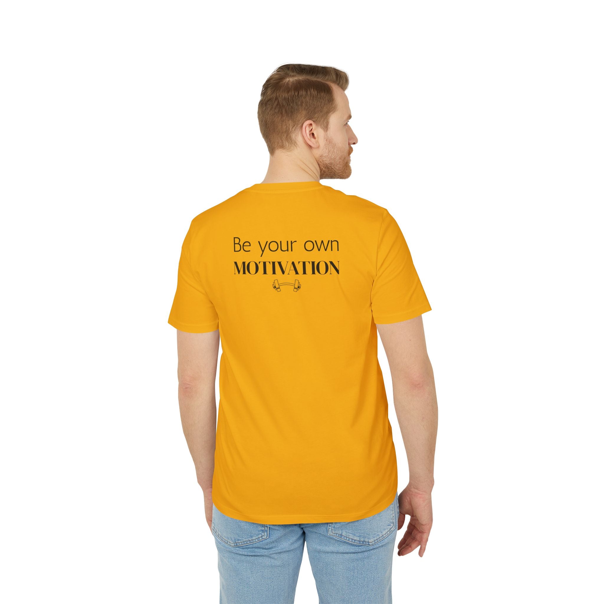 Unisex Motivational T-Shirt, Be Your Own Motivation Tee, Workout Top, Fitness Gear, Gift for Creators, Inspirational Apparel