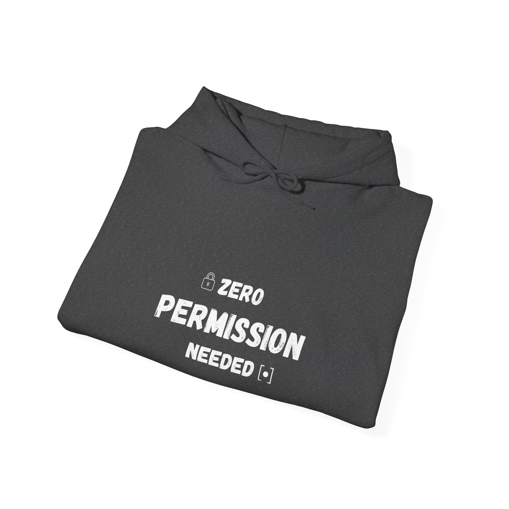 Zero Permission Needed Hoodie - Unisex Heavy Blend Sweatshirt
