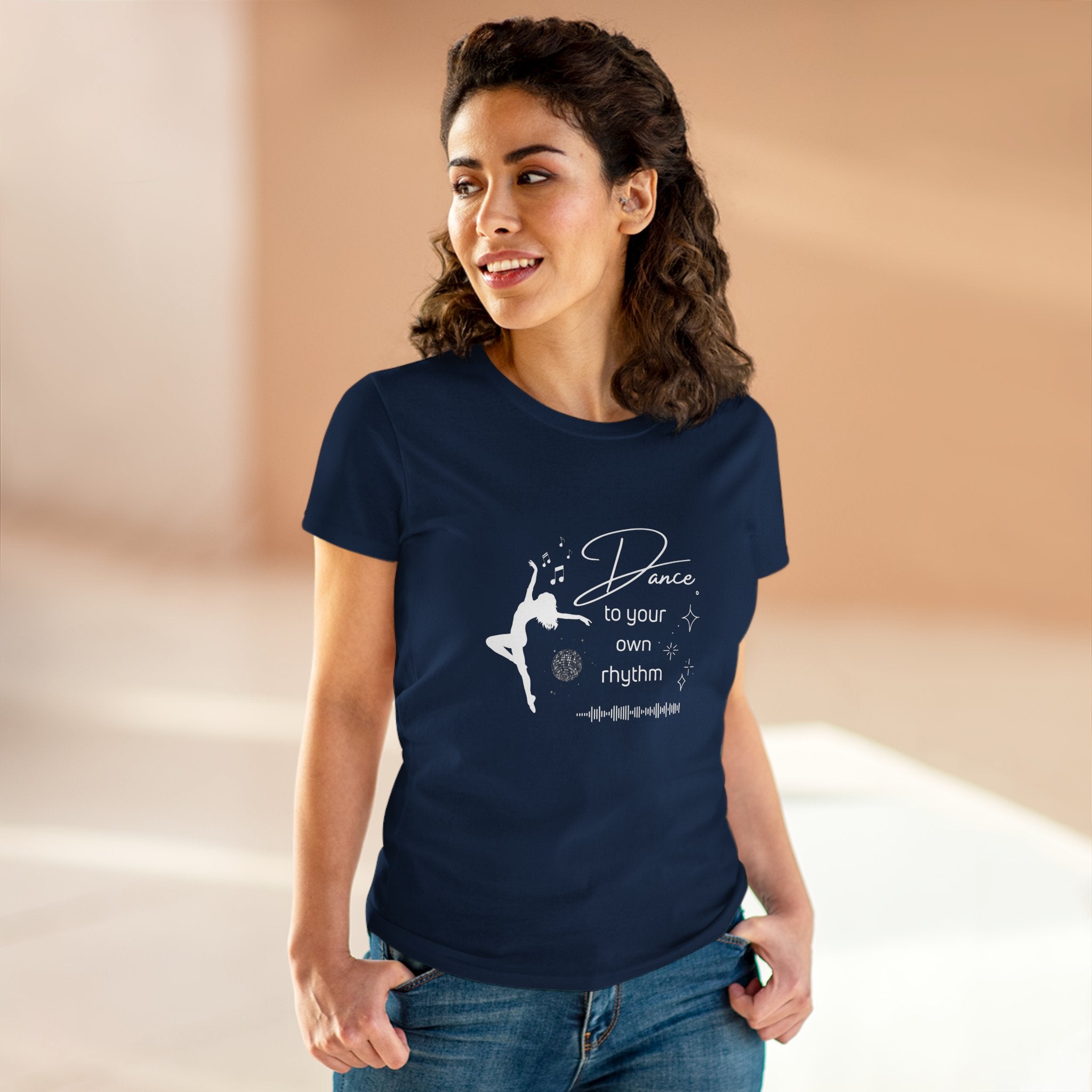 Dance to Your Own Rhythm Women's Midweight Cotton Tee