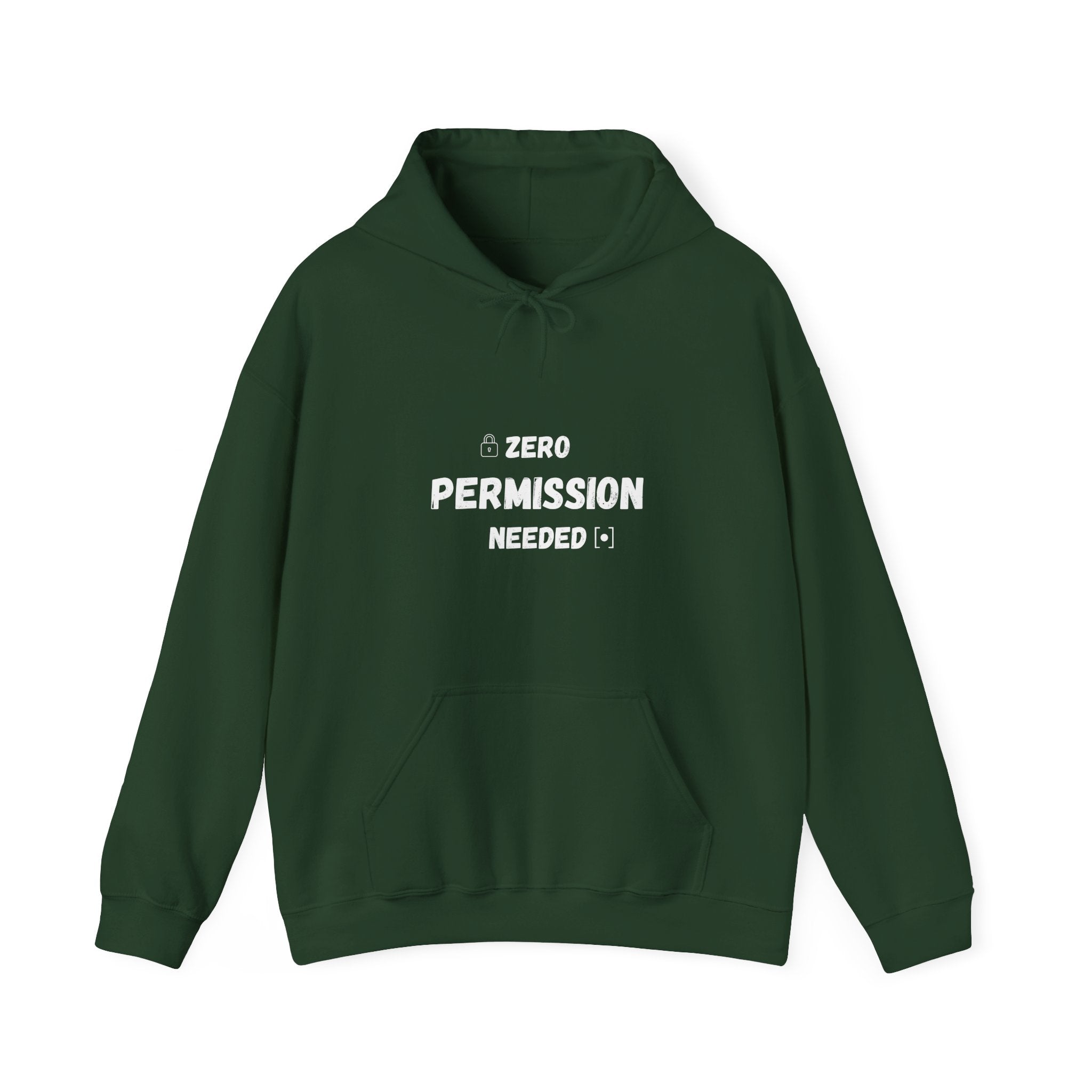 Zero Permission Needed Hoodie - Unisex Heavy Blend Sweatshirt