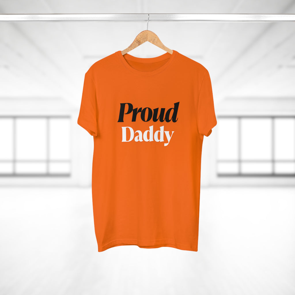 Proud Daddy T-Shirt — Bold Two-Tone Typography Tee for New & Expecting Dads