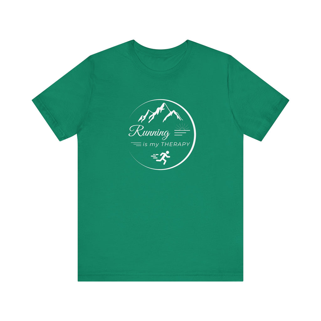 Running is My Therapy Unisex Jersey Tee - Perfect Gift for Runners